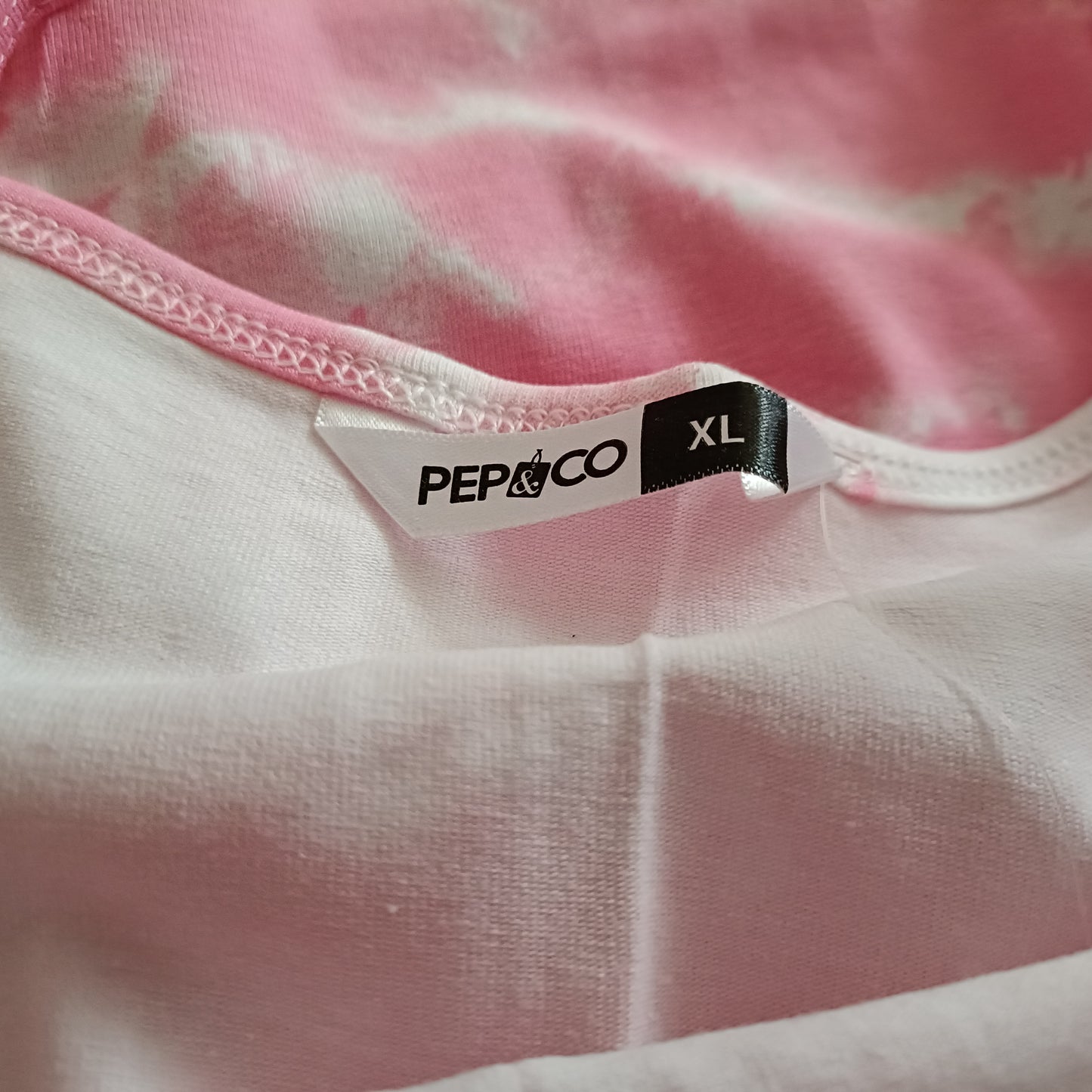 Pink and White Vest Top