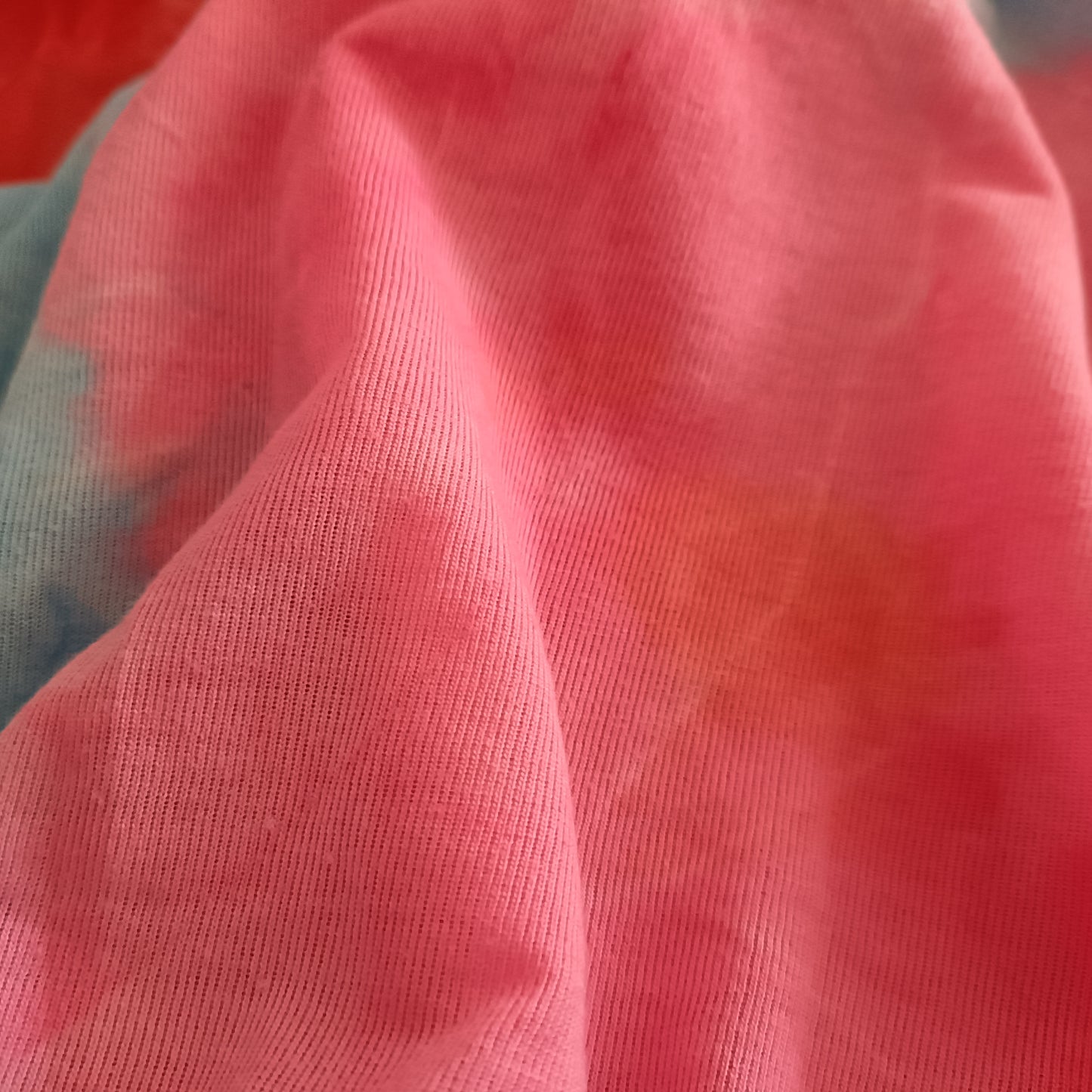 Tie Dye T Shirt with Cut Out Front Detail