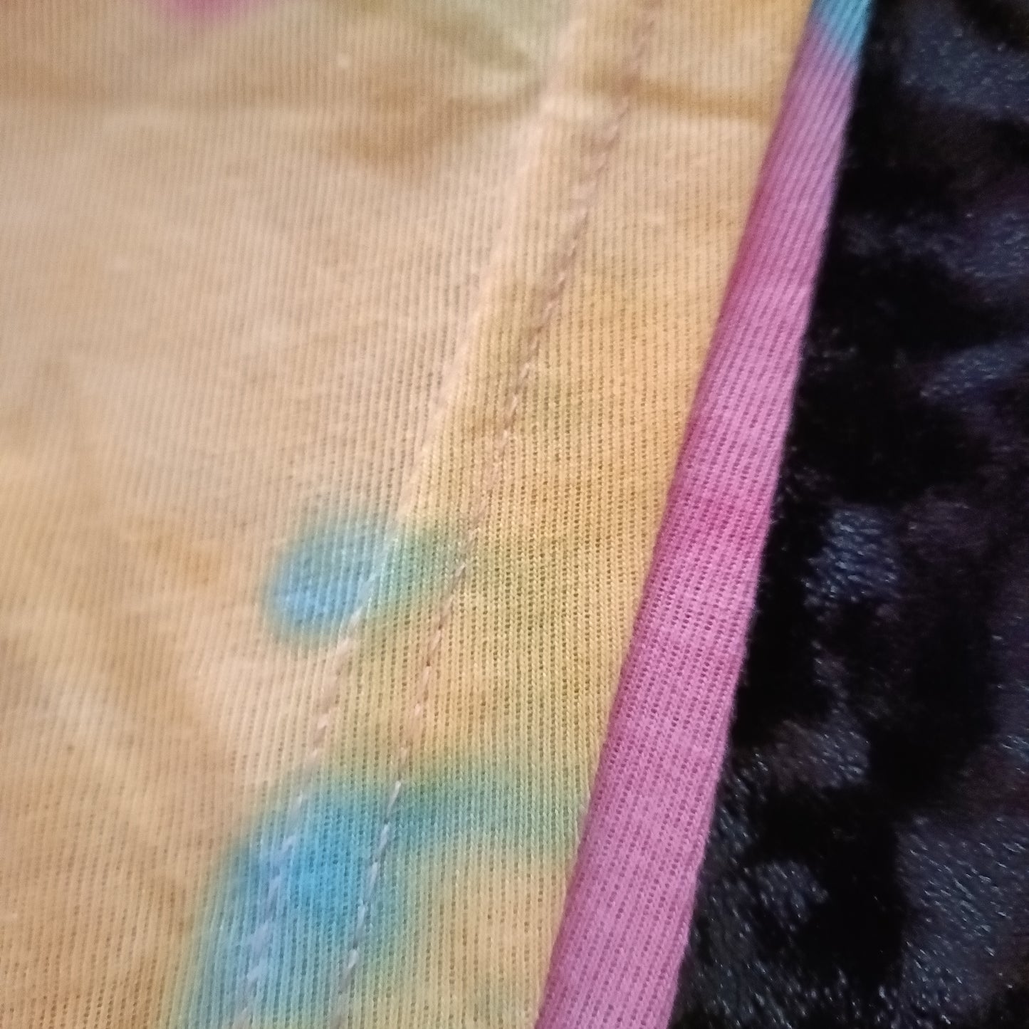 Tie Dye T Shirt with Cut Out Front Detail