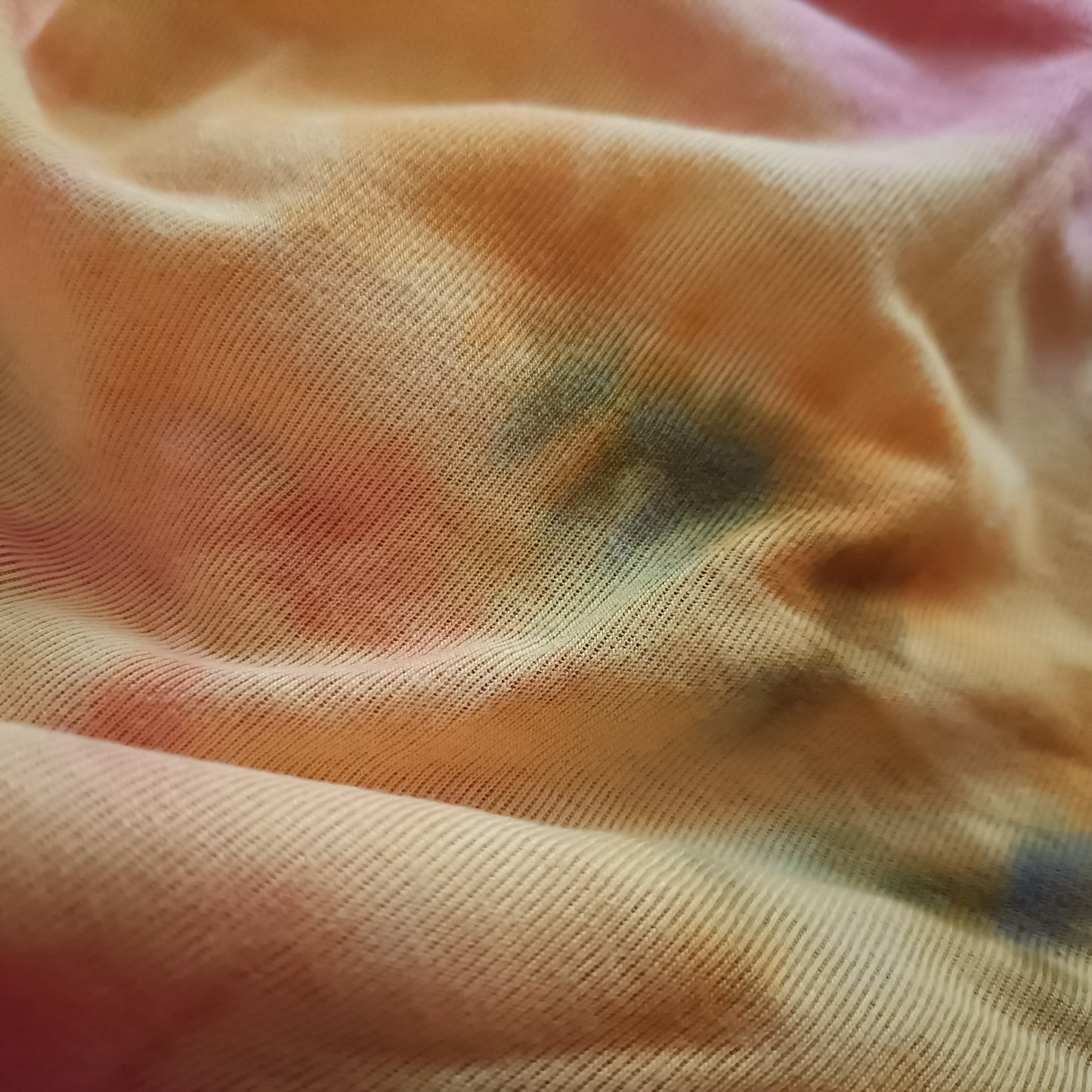 Tie Dye T Shirt with Cut Out Front Detail