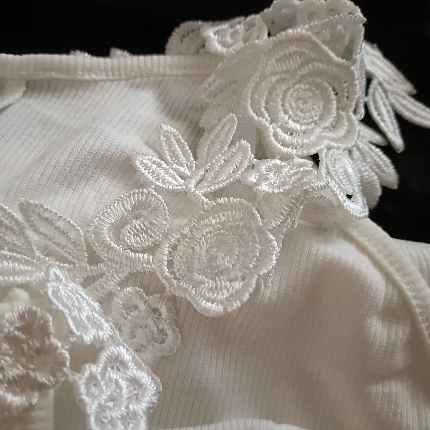 White Cold Shoulder Top with Lace Straps