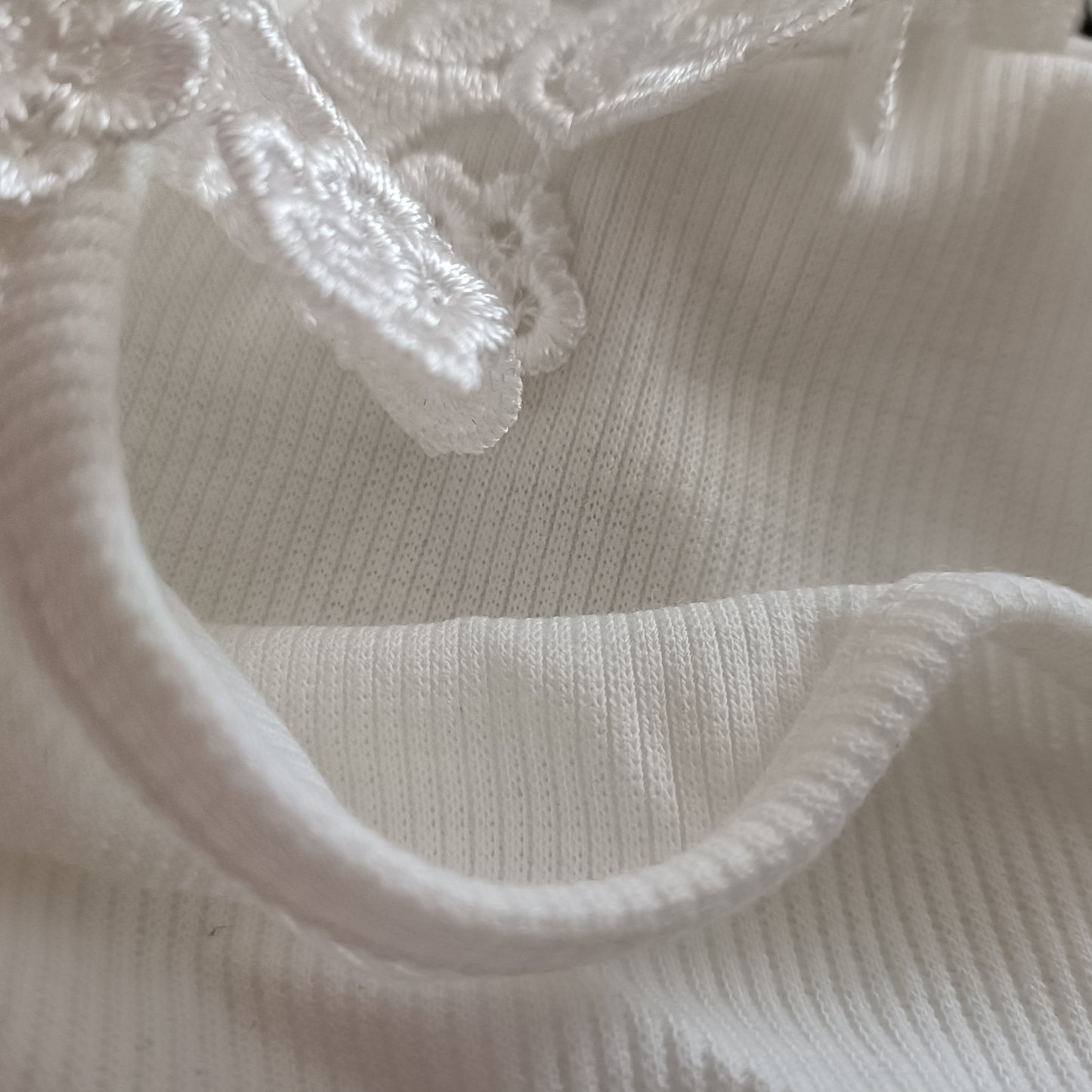 White Cold Shoulder Top with Lace Straps