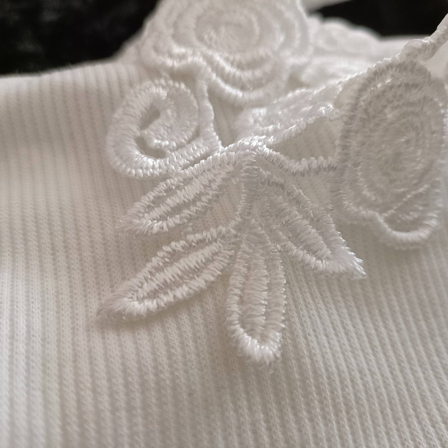 White Cold Shoulder Top with Lace Straps
