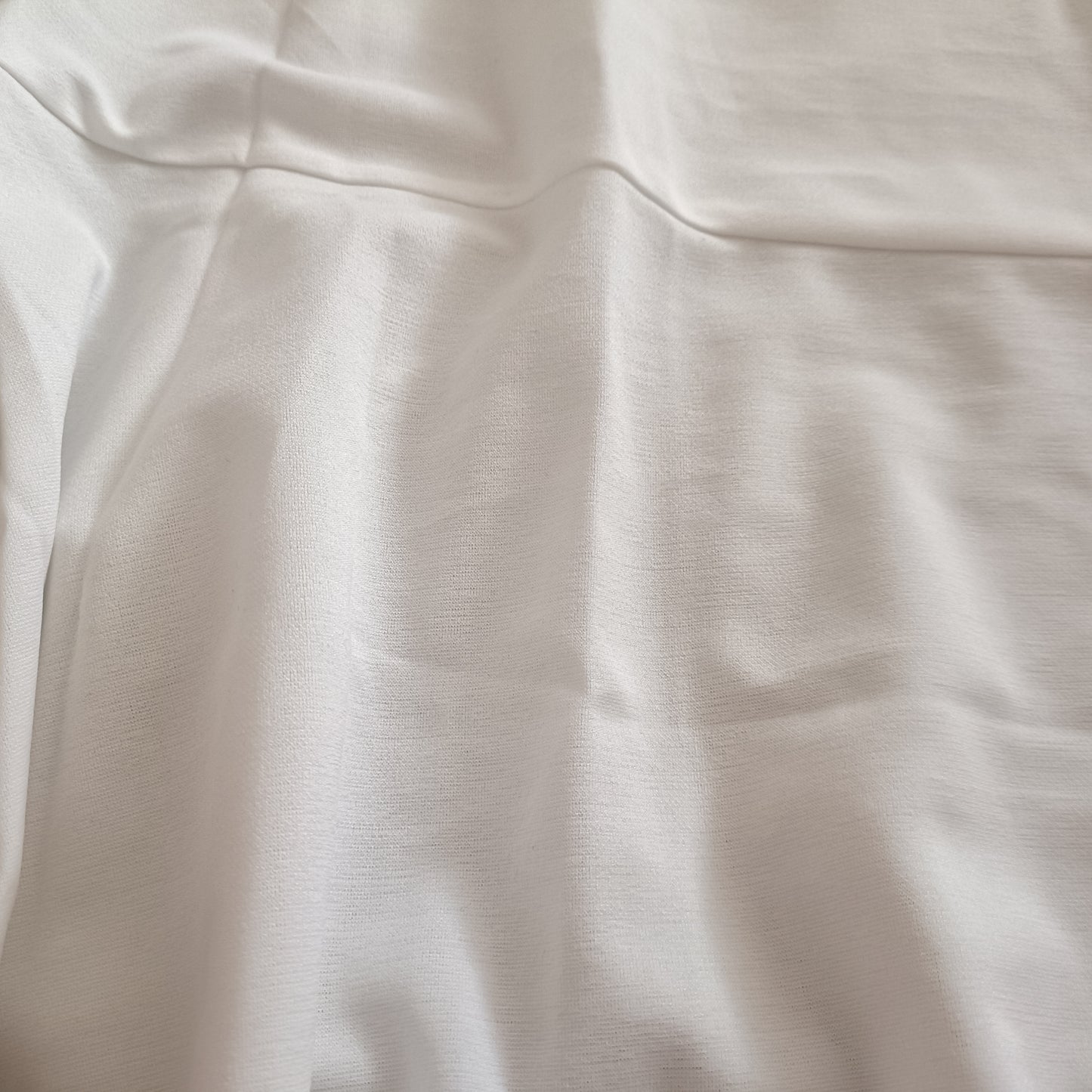 White Long Sleeve Top with Black Lace Sleeves