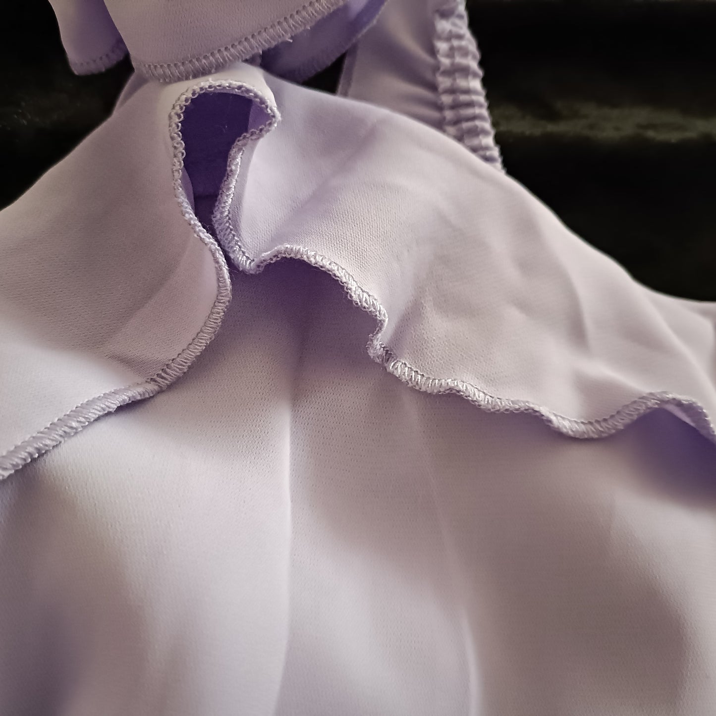 Lilac Strappy Dress with Frill Detail