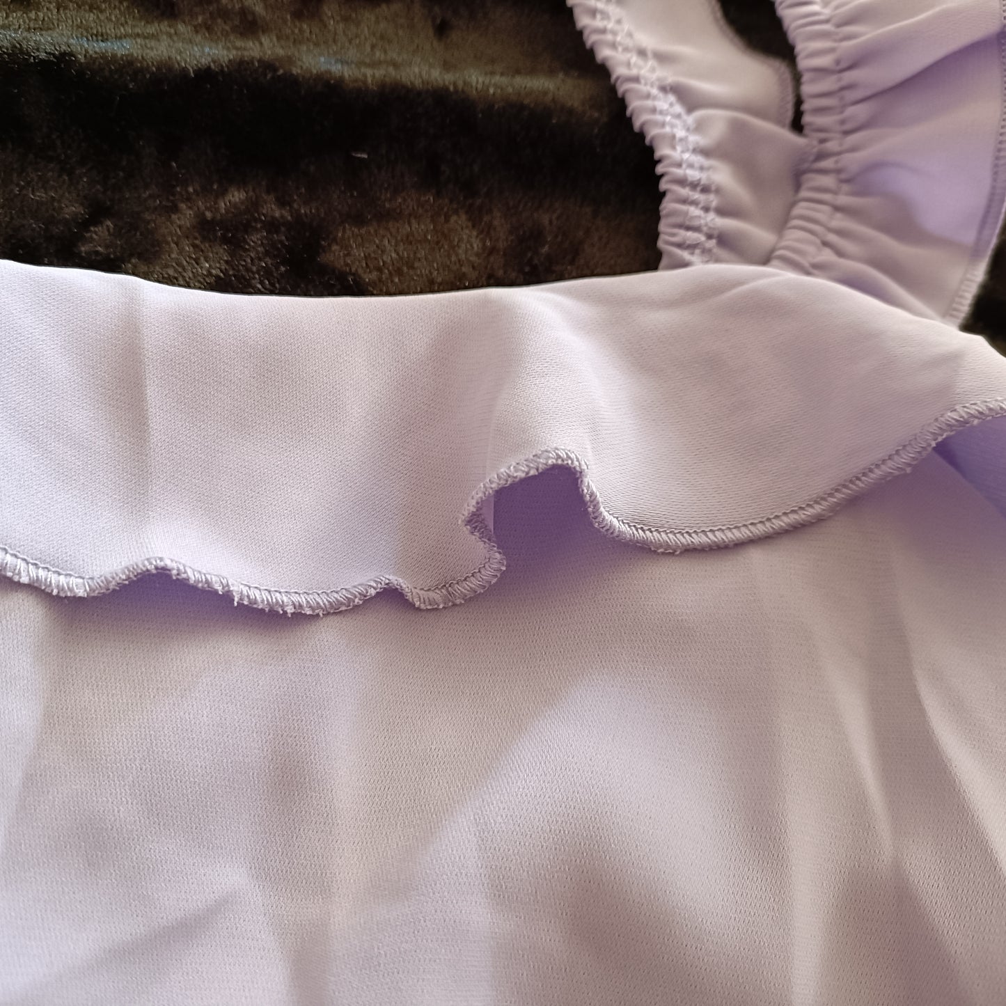 Lilac Strappy Dress with Frill Detail