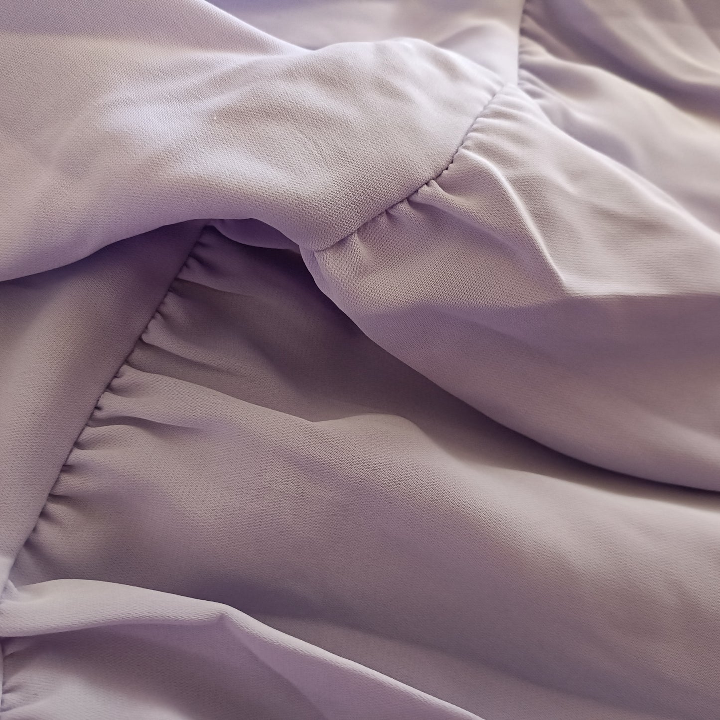 Lilac Strappy Dress with Frill Detail