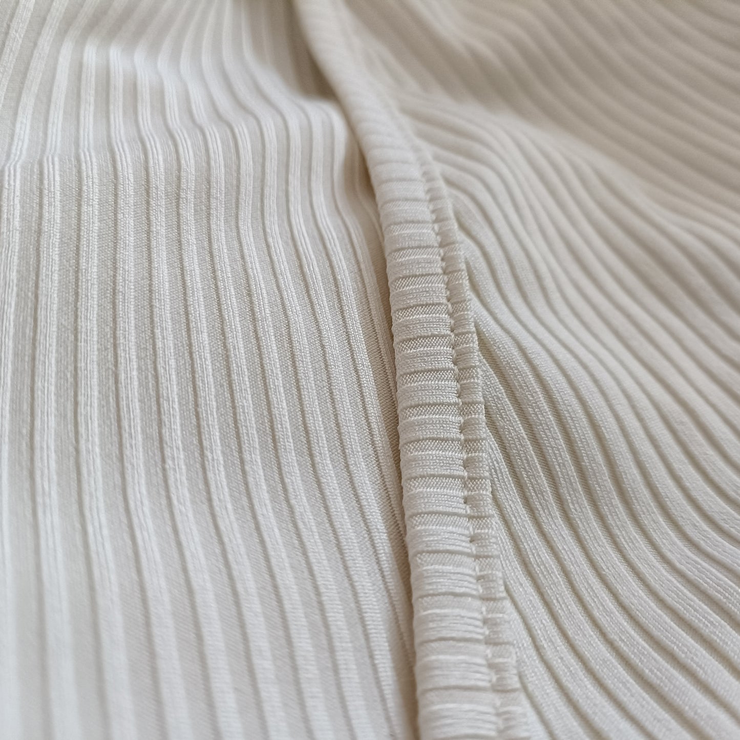 Cream Belted Dress with Frill Hem and Surplice Neckline