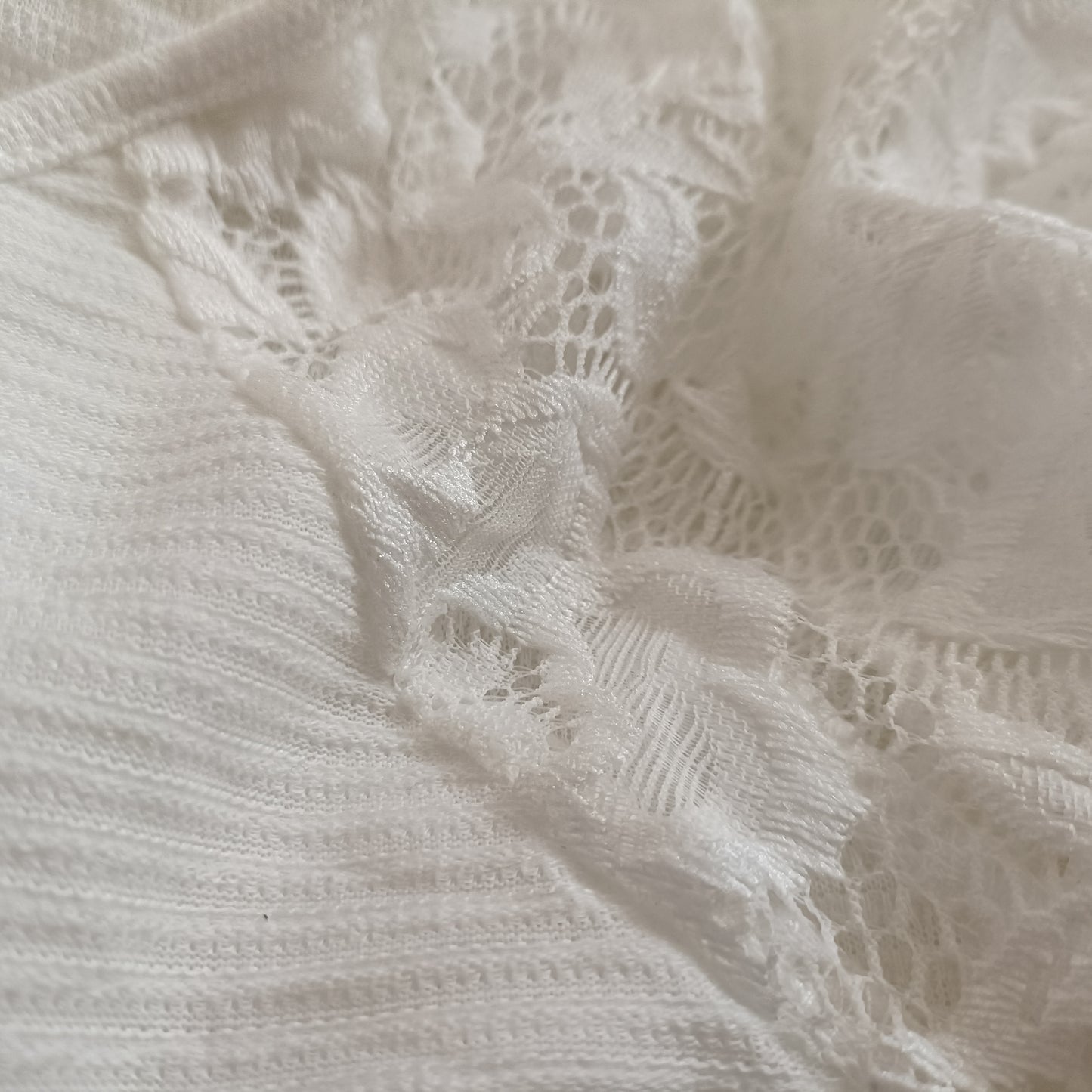 Long White Dress with Lace Sleeves