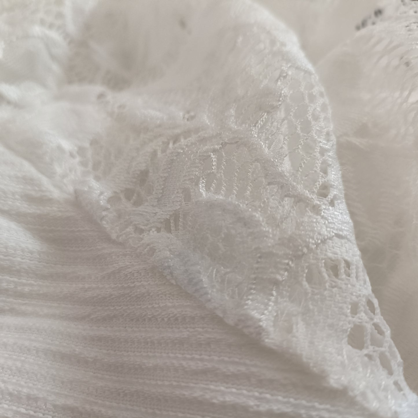 Long White Dress with Lace Sleeves