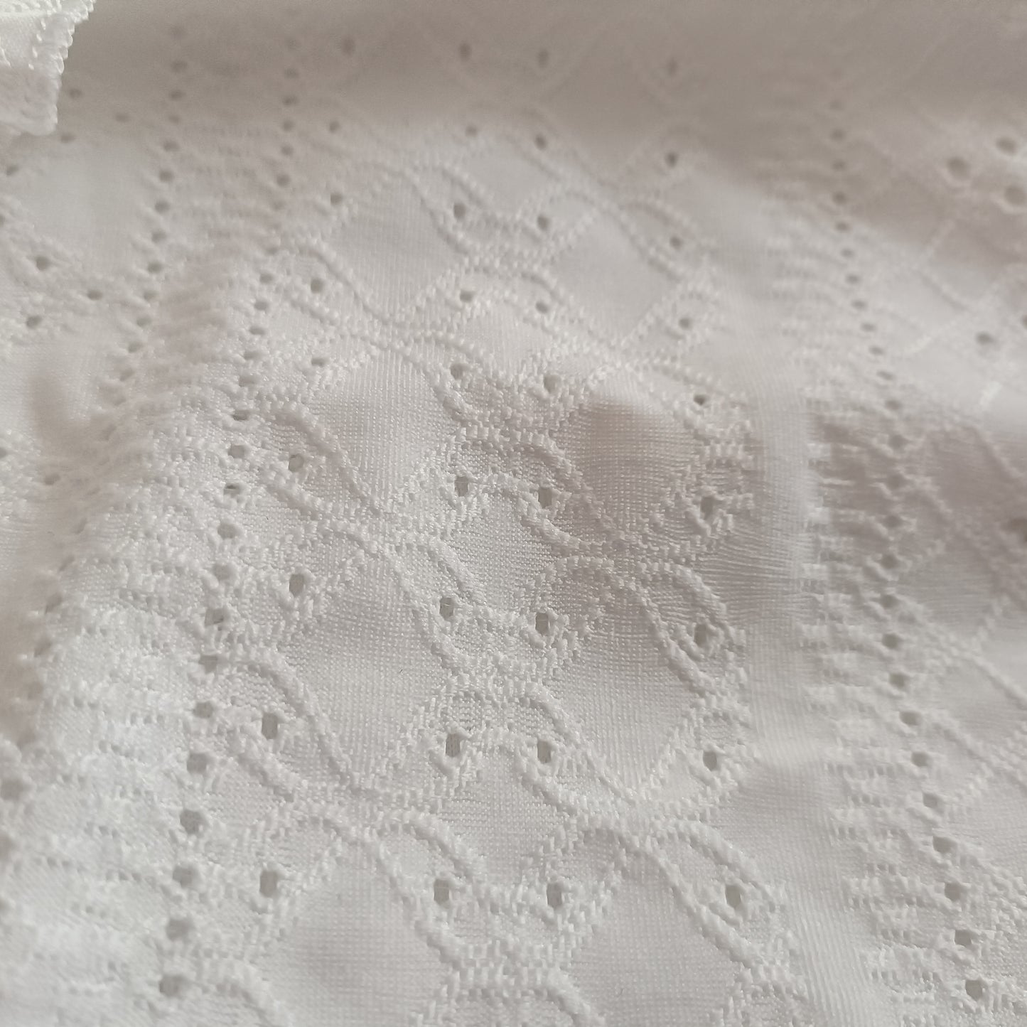 White Eyelet Embroidery Strappy Sleeveless Top with Layered Frill Hem