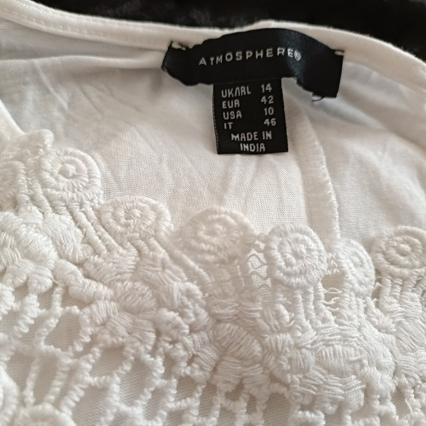 White Loose Fitting Vest Top with Lace Panel