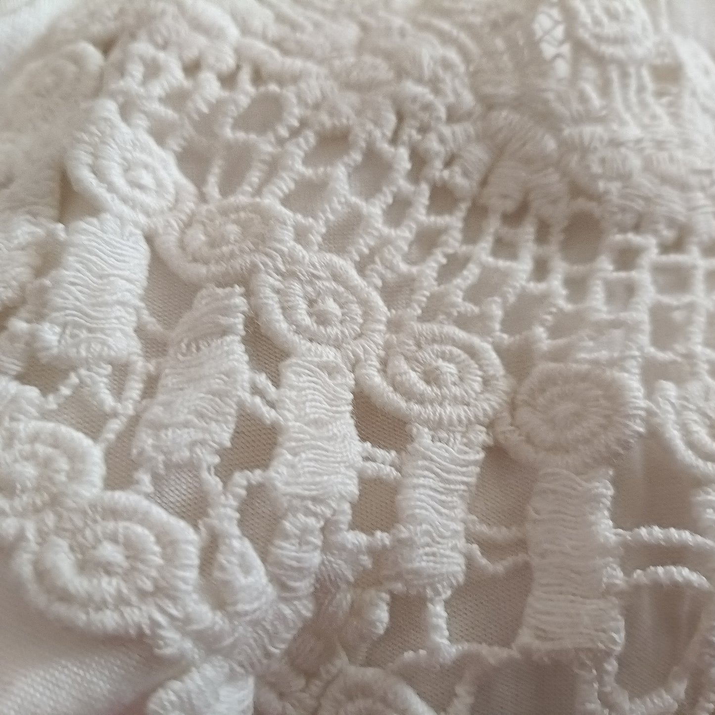 White Loose Fitting Vest Top with Lace Panel