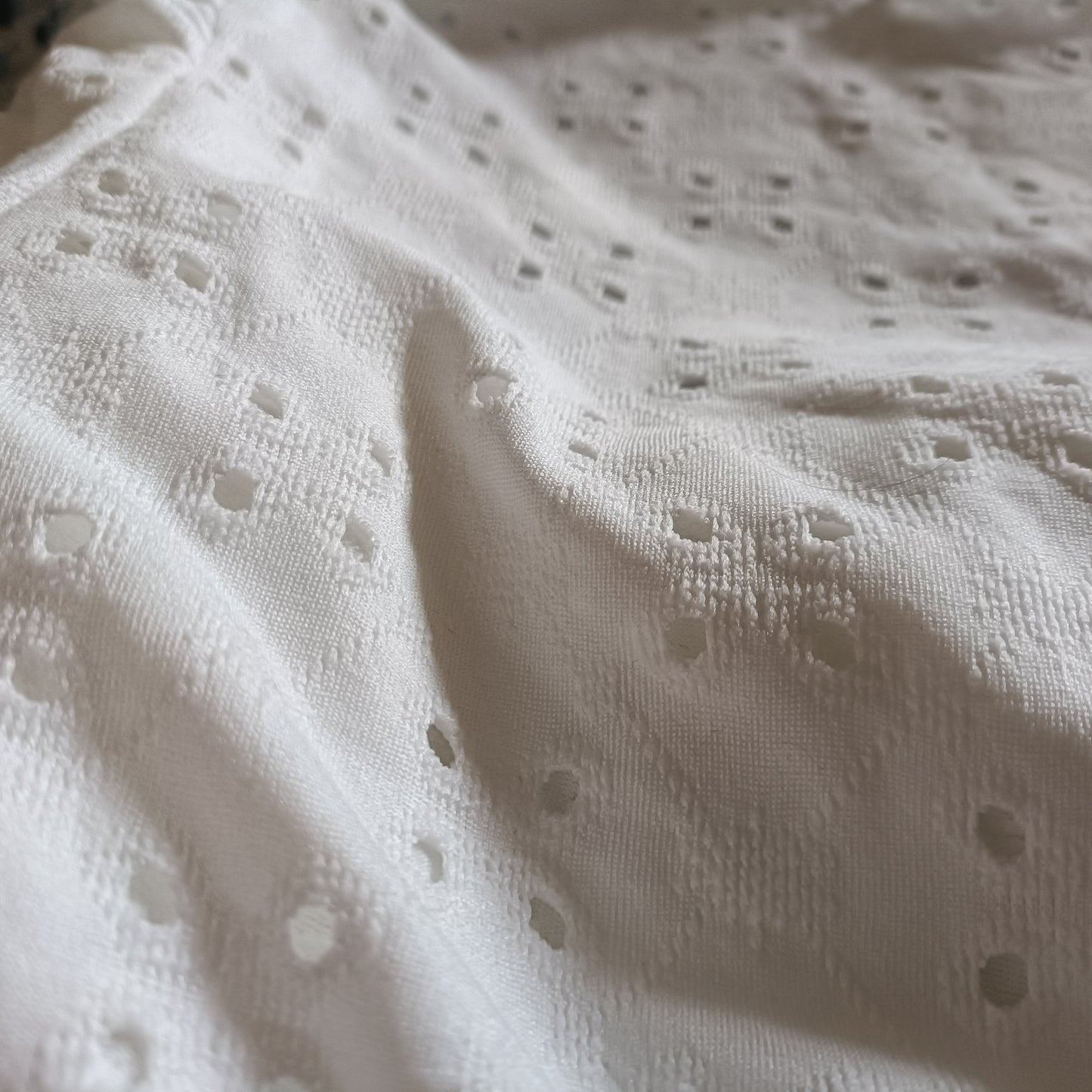 Eyelet Embroidery Long Sleeve T-Shirt