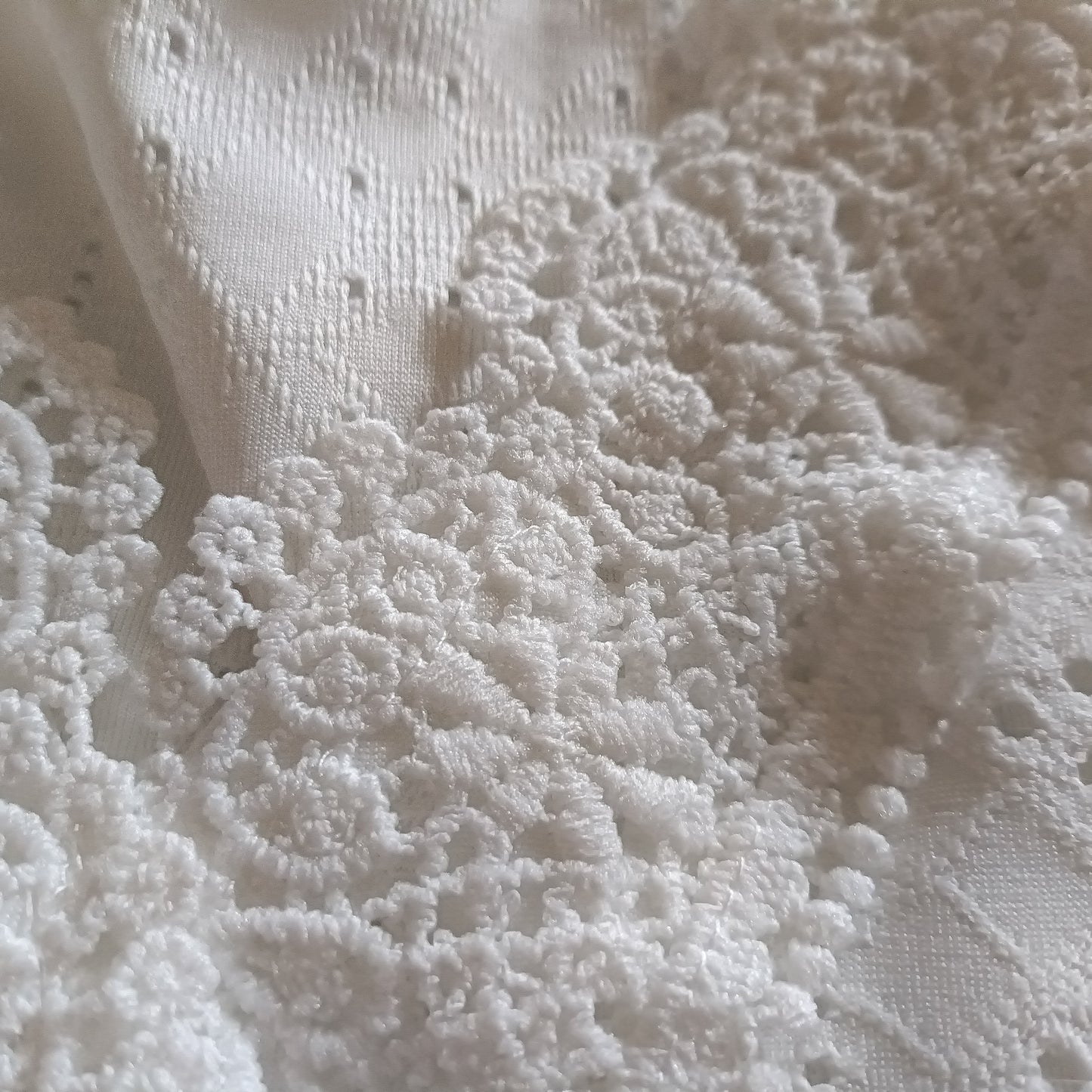 Lace Trim V Neck Top