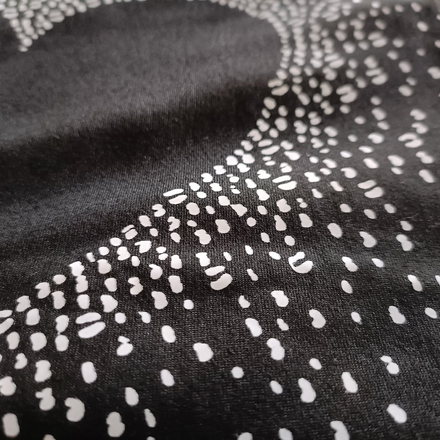 Black T-Shirt with Heart Print