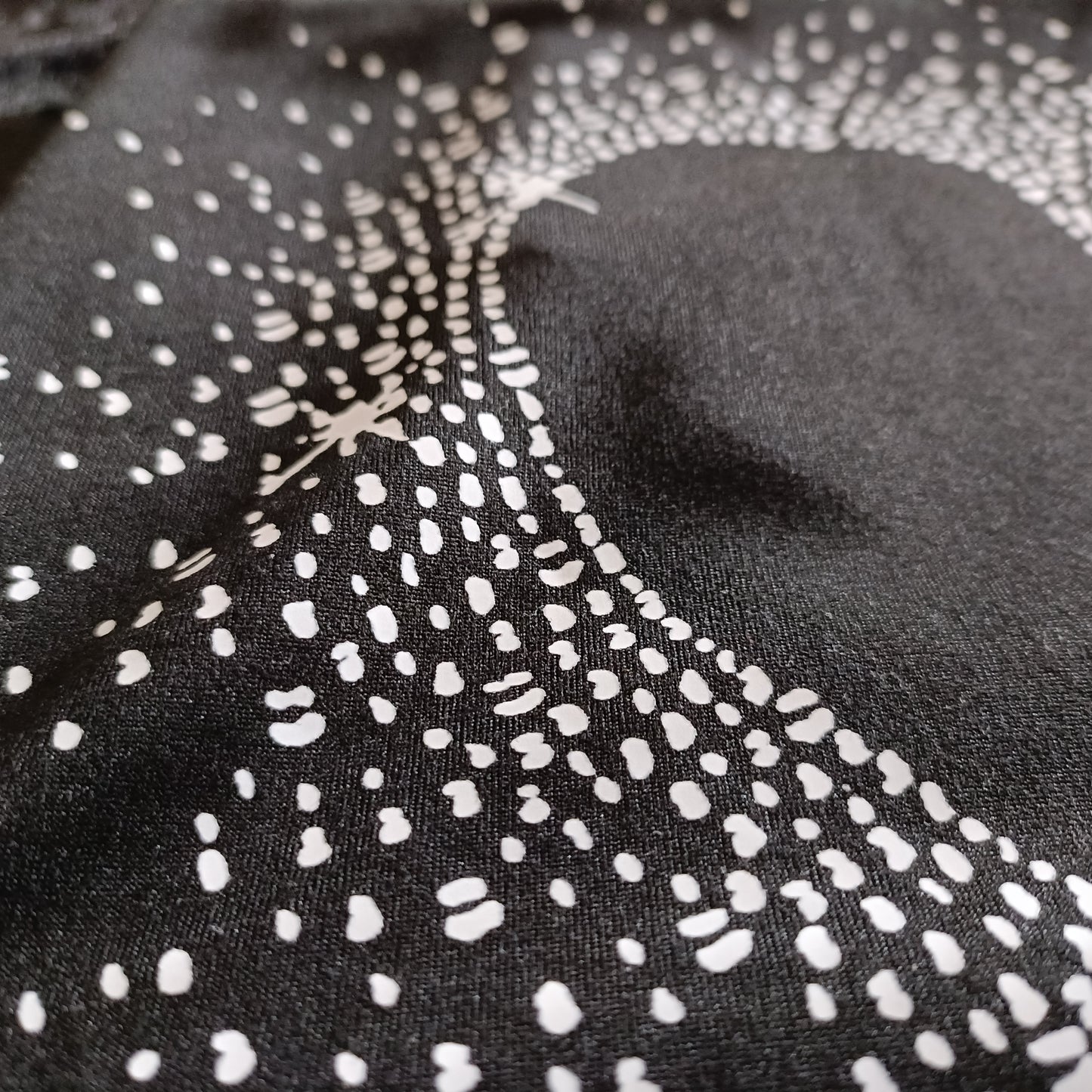 Black T-Shirt with Heart Print