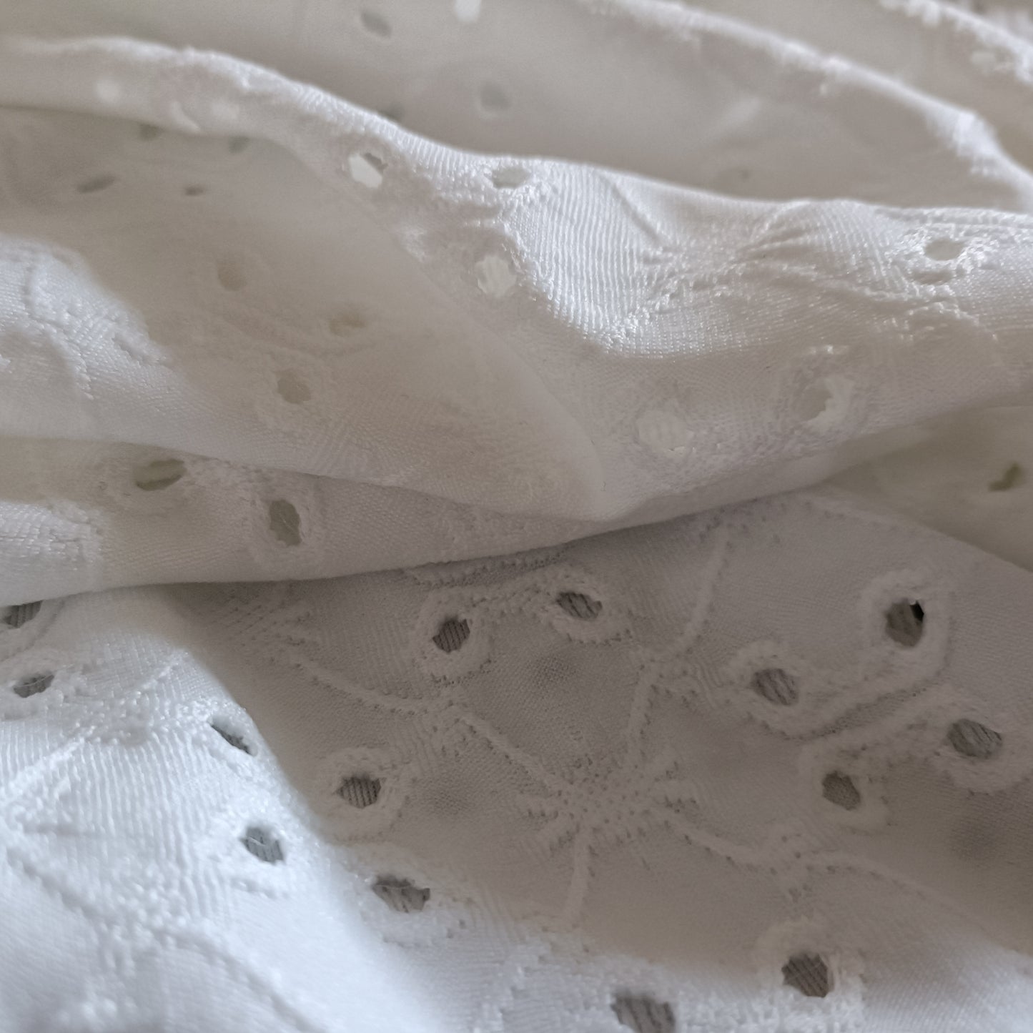 Short Sleeve Eyelet Embroidery T Shirt