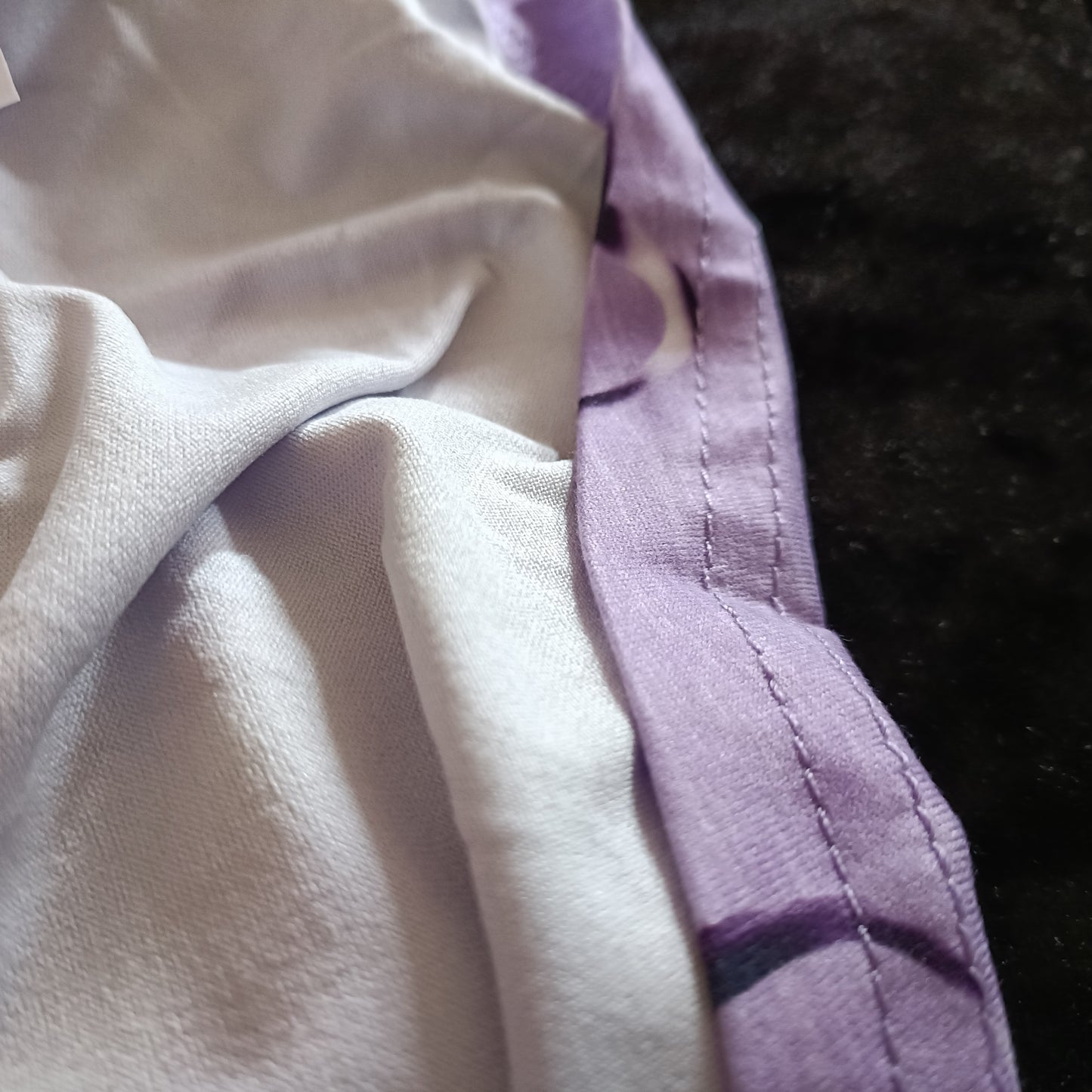 Lilac Cold Shoulder Top with Heart Print and Faux Zip Detail