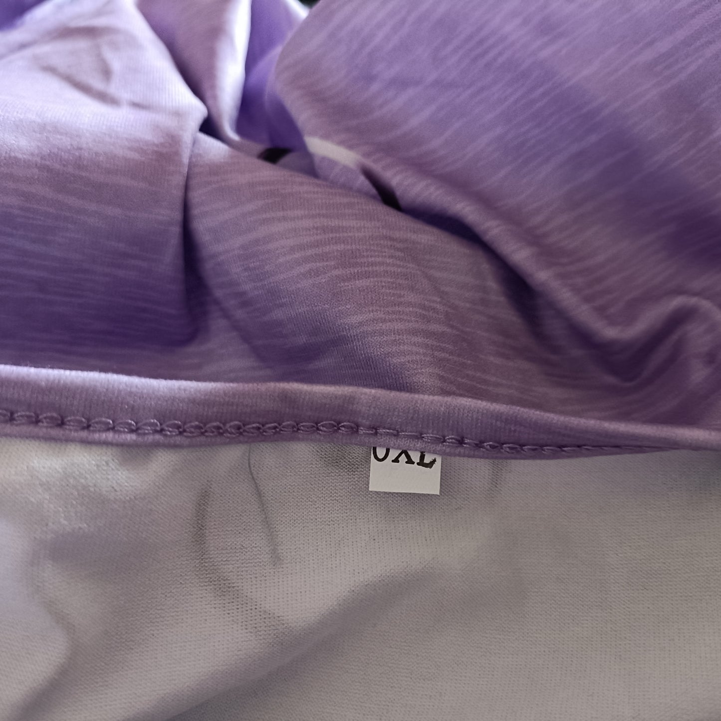 Lilac Cold Shoulder Top with Heart Print and Faux Zip Detail
