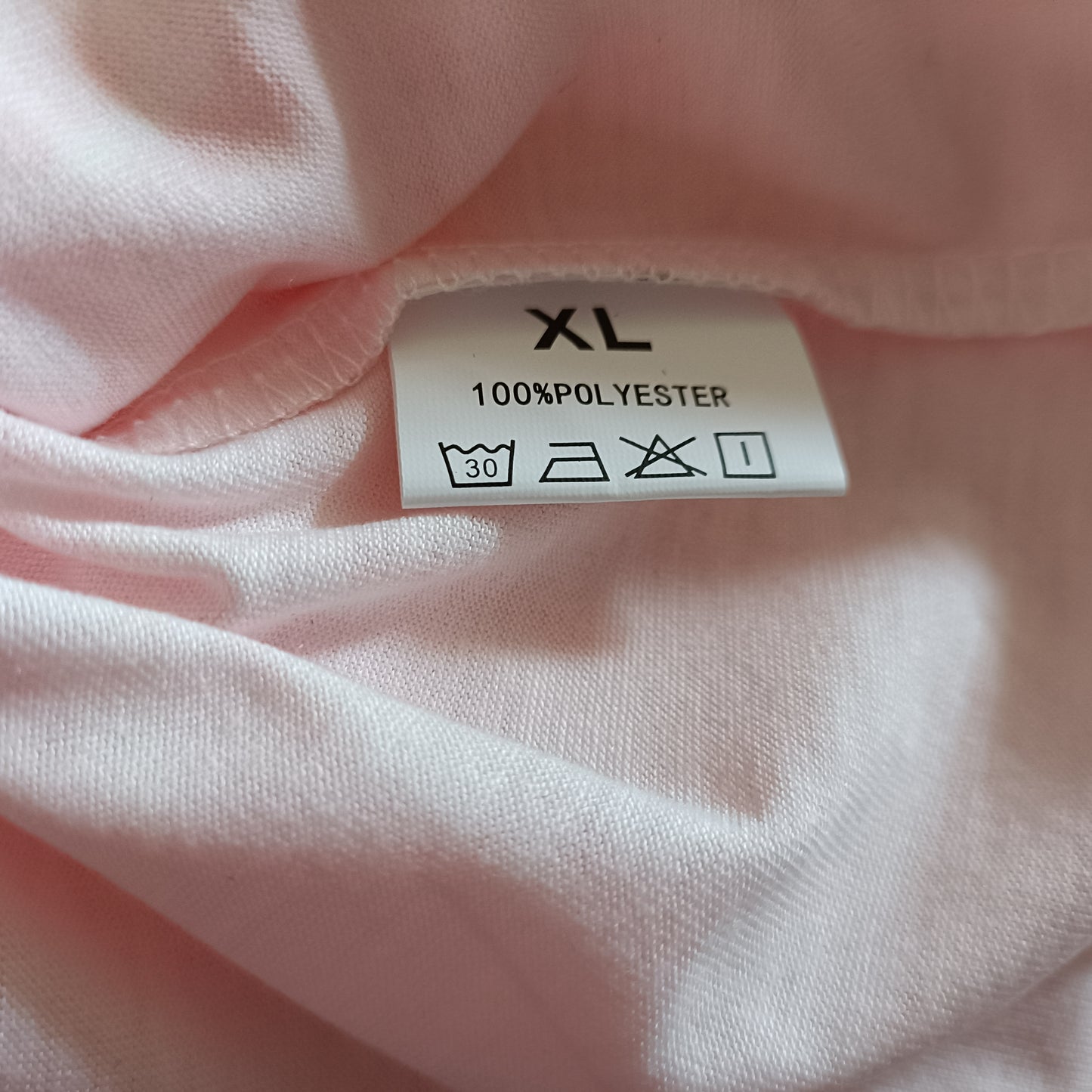 Pink Long Sleeve V Neck T Shirt with Palm Frond Design