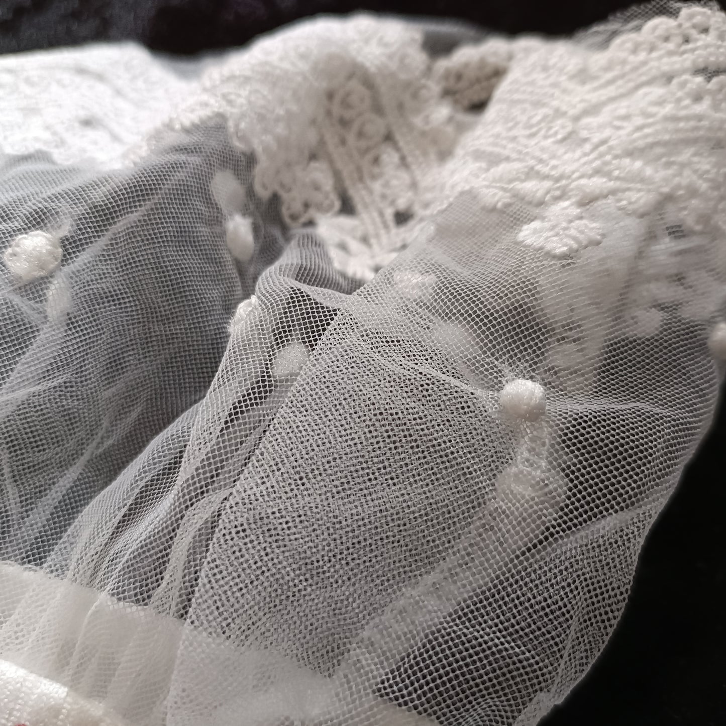 Floral Jumper with Lace Cuffs