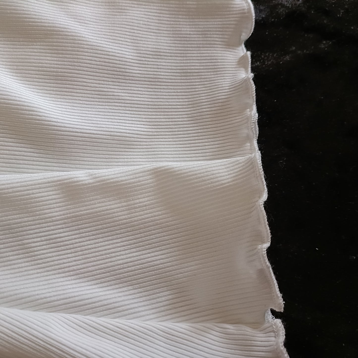 Cream Jumper with Outer Seam Detail, Ruffle Collar and Sleeves