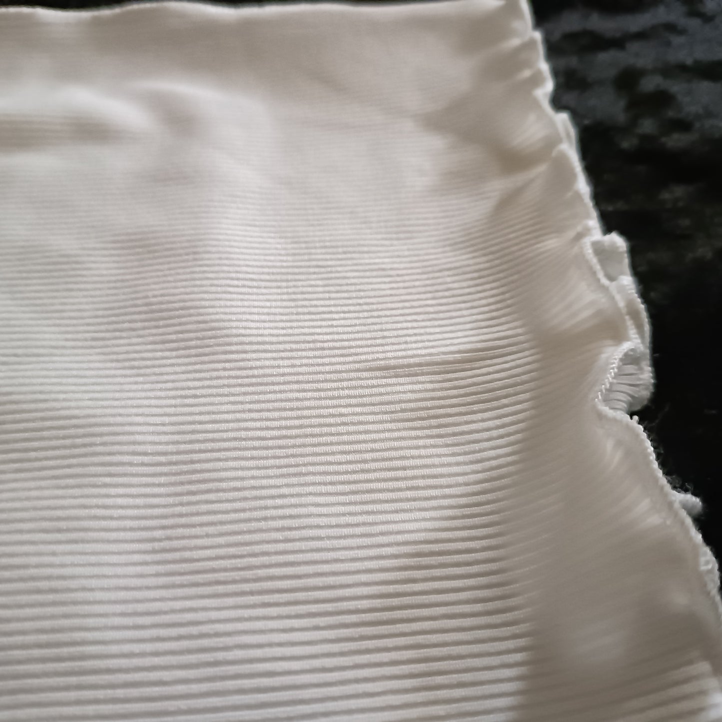 Cream Jumper with Outer Seam Detail, Ruffle Collar and Sleeves