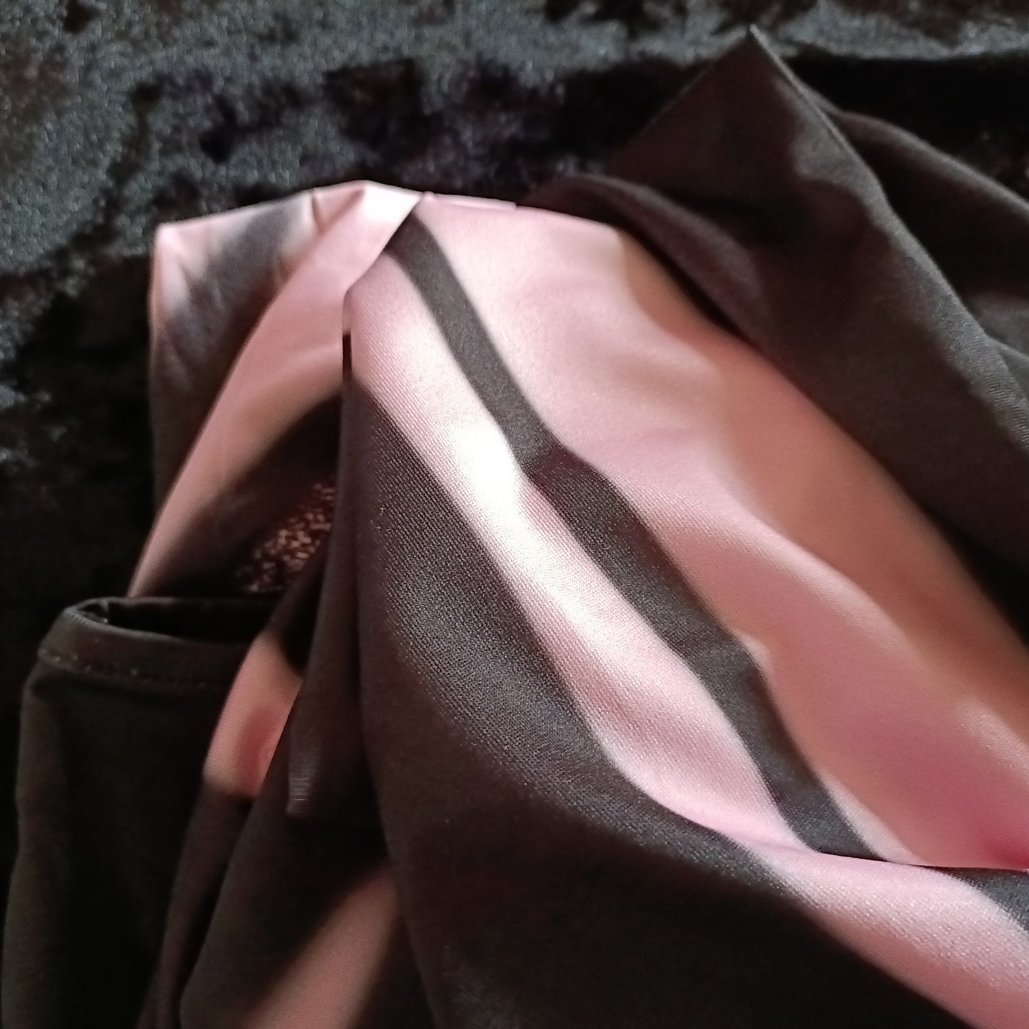 Pink and Black Flame Style Sleeveless Dress with Pink Sunflower and Butterfly Detail