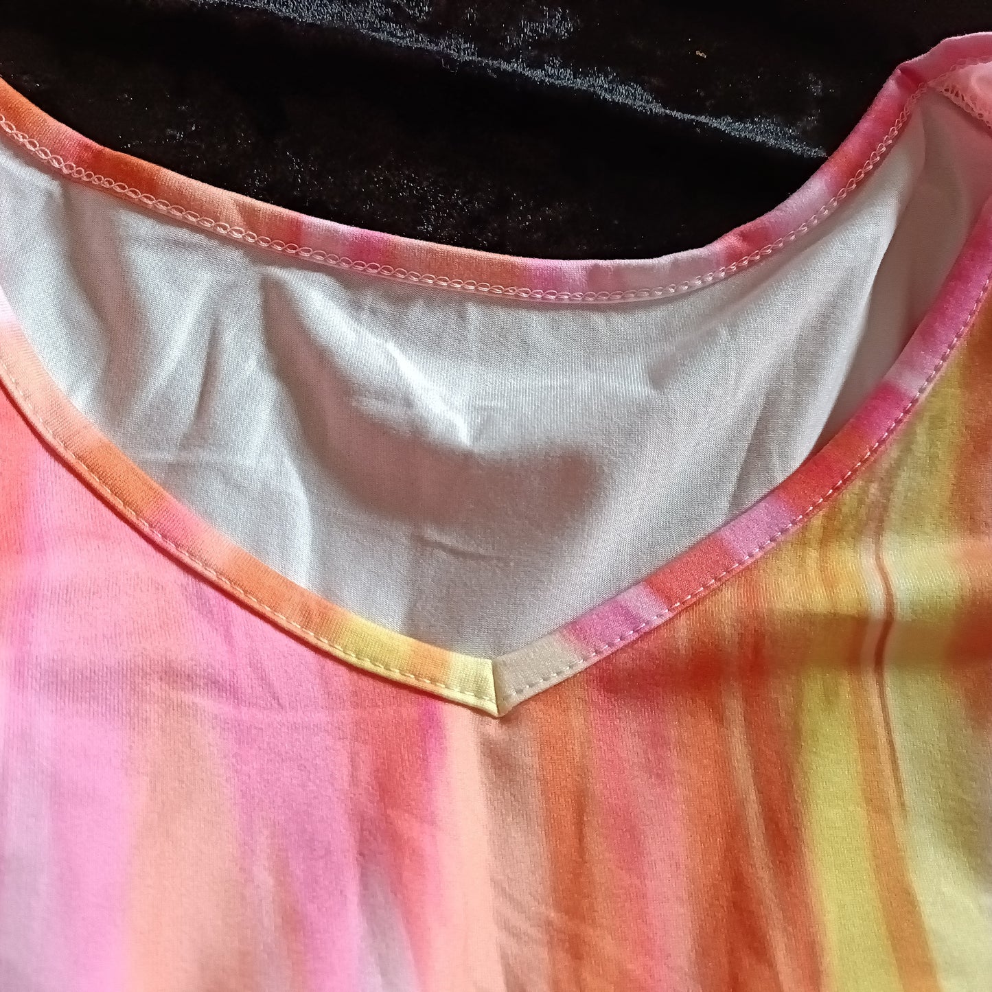 Tie Dyed Short Sleeve Summer Dress