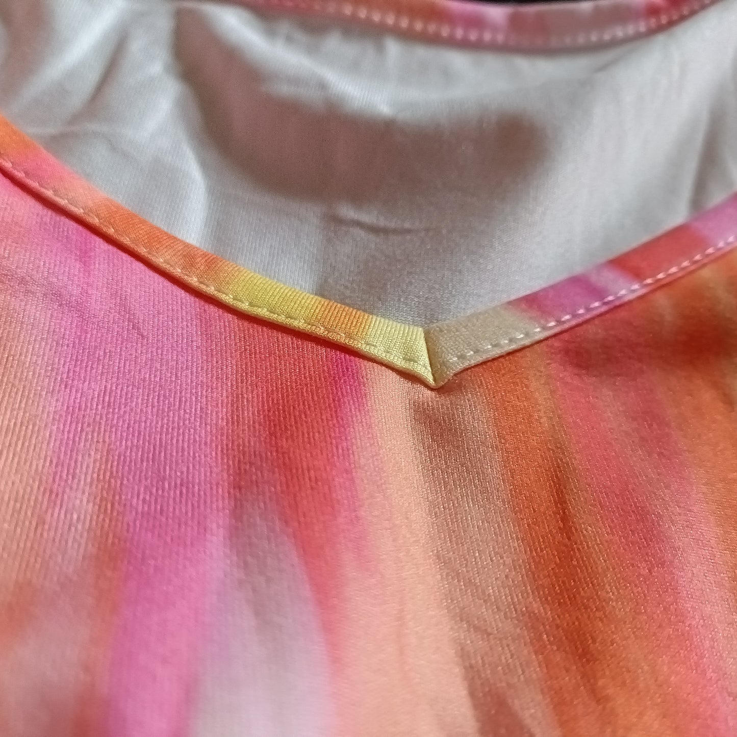 Tie Dyed Short Sleeve Summer Dress