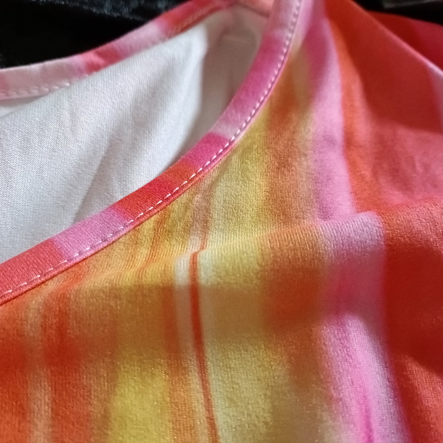 Tie Dyed Short Sleeve Summer Dress