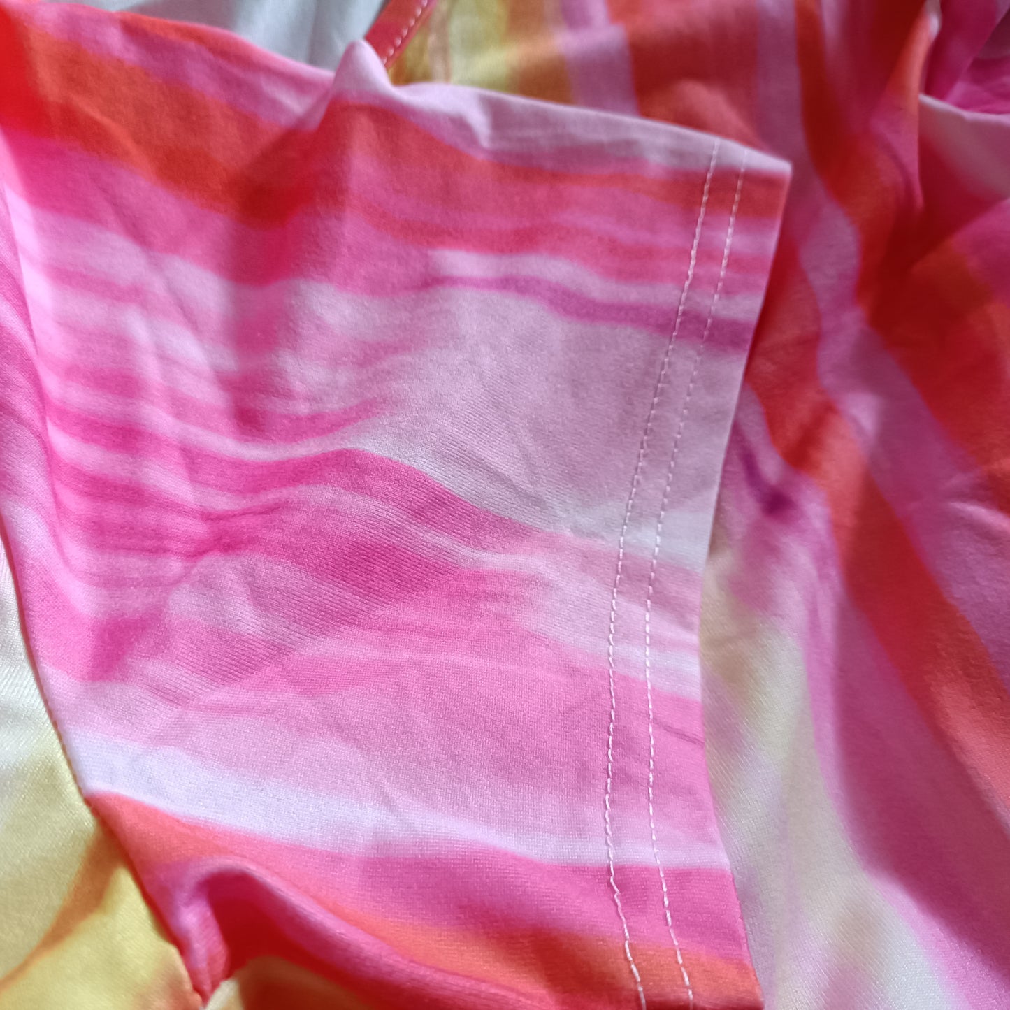 Tie Dyed Short Sleeve Summer Dress