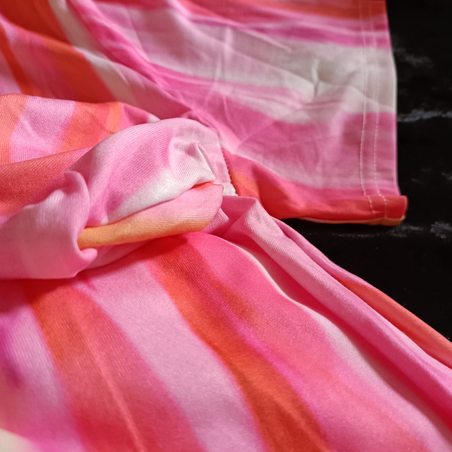 Tie Dyed Short Sleeve Summer Dress