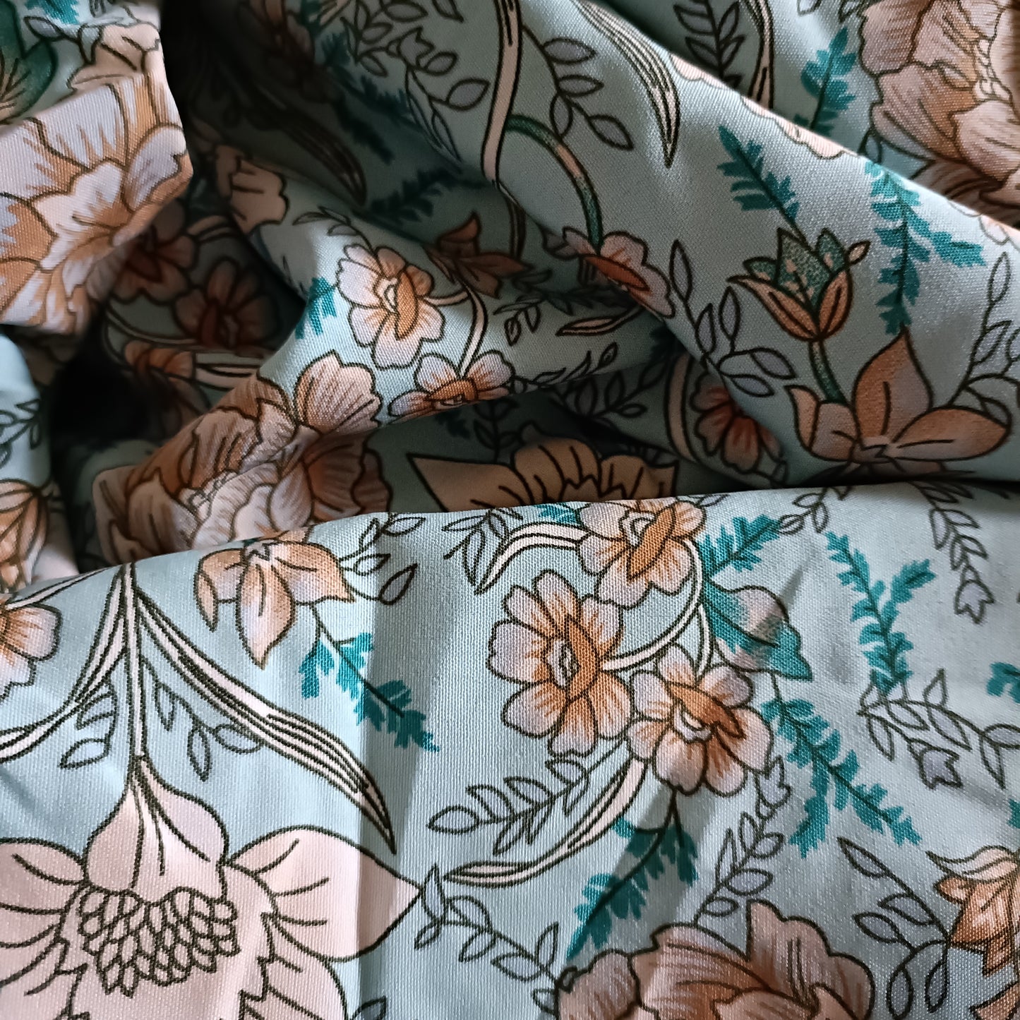 Green Floral Tunic
