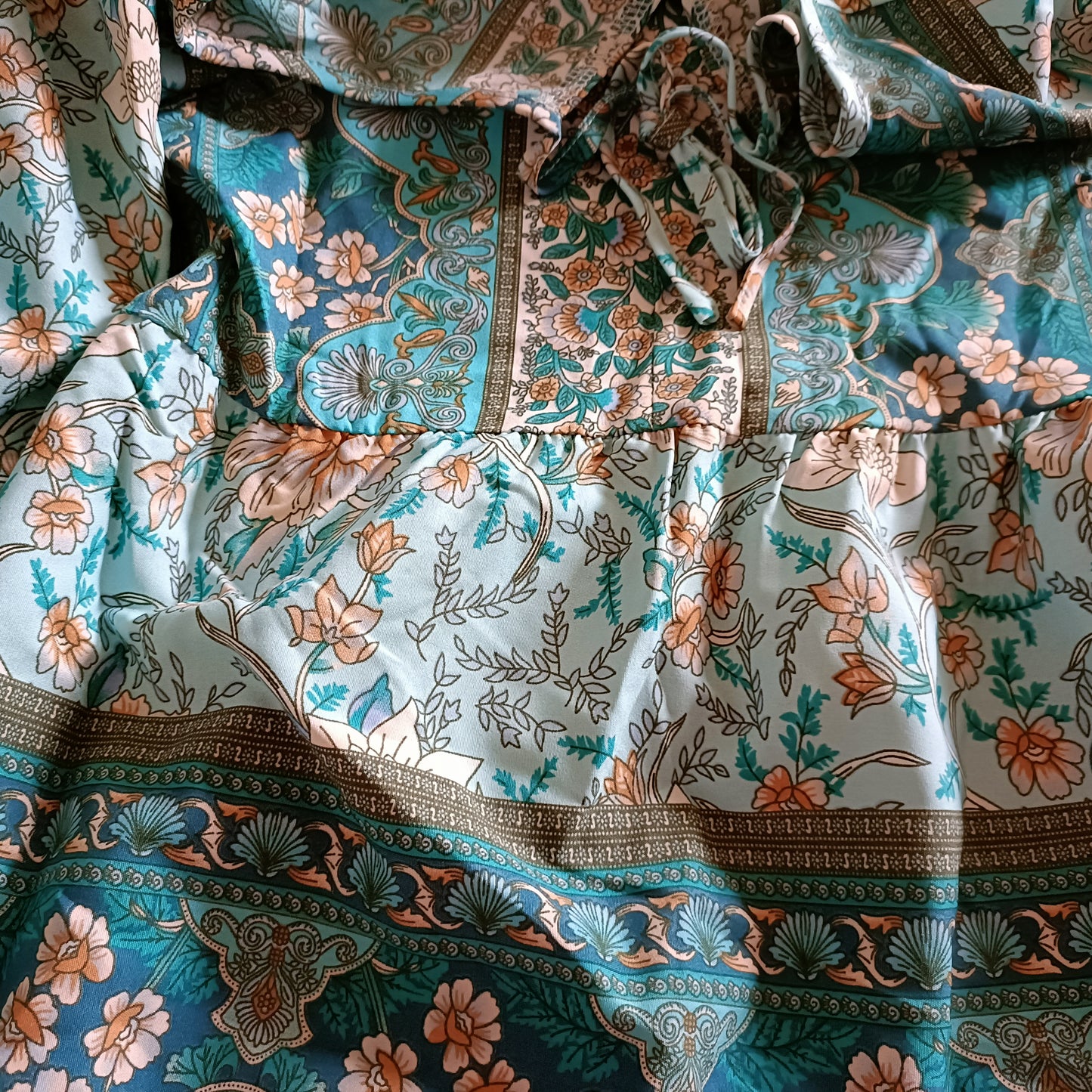 Green Floral Tunic