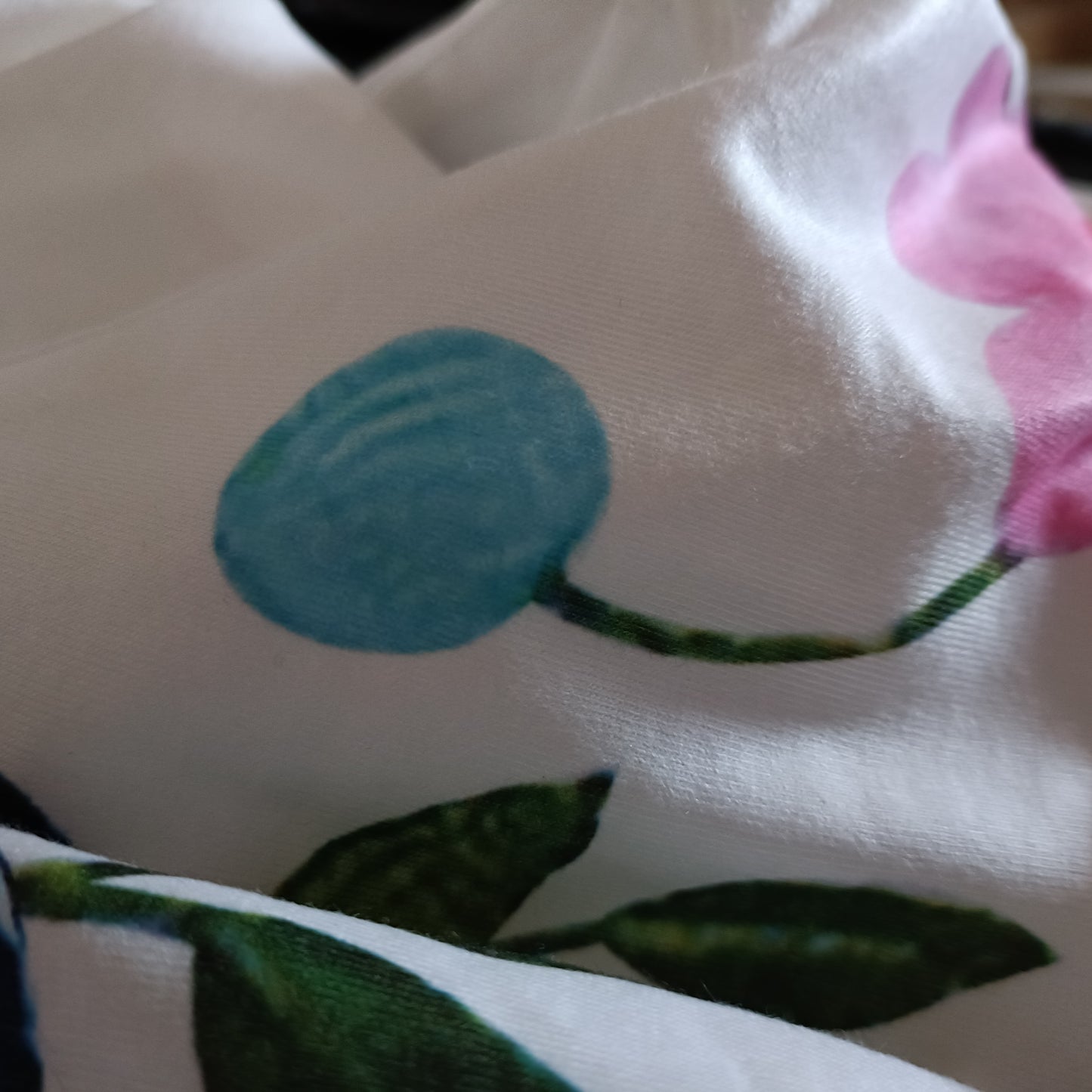 Floral Deep V Neck Top with Floral Pattern