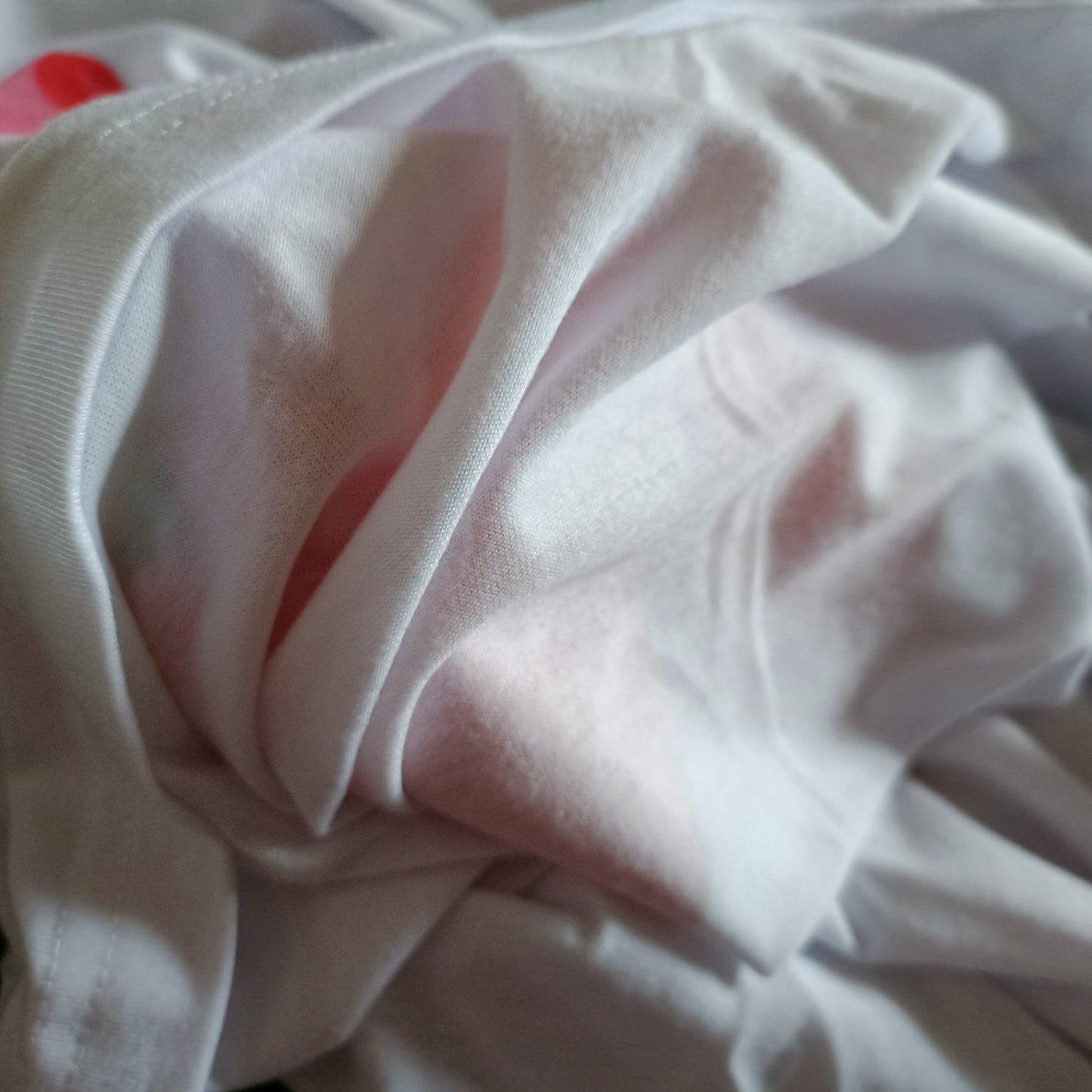White Short Sleeve T Shirt with Cherry and Bow Print