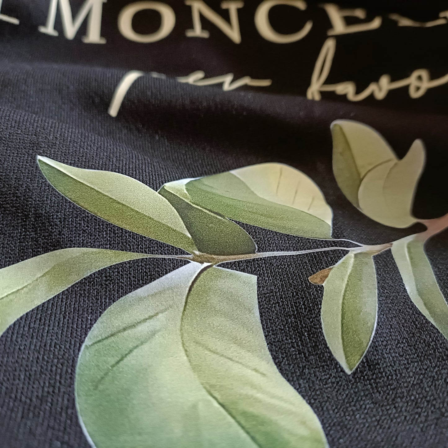 Black Sweatshirt with Limoncello Graphic