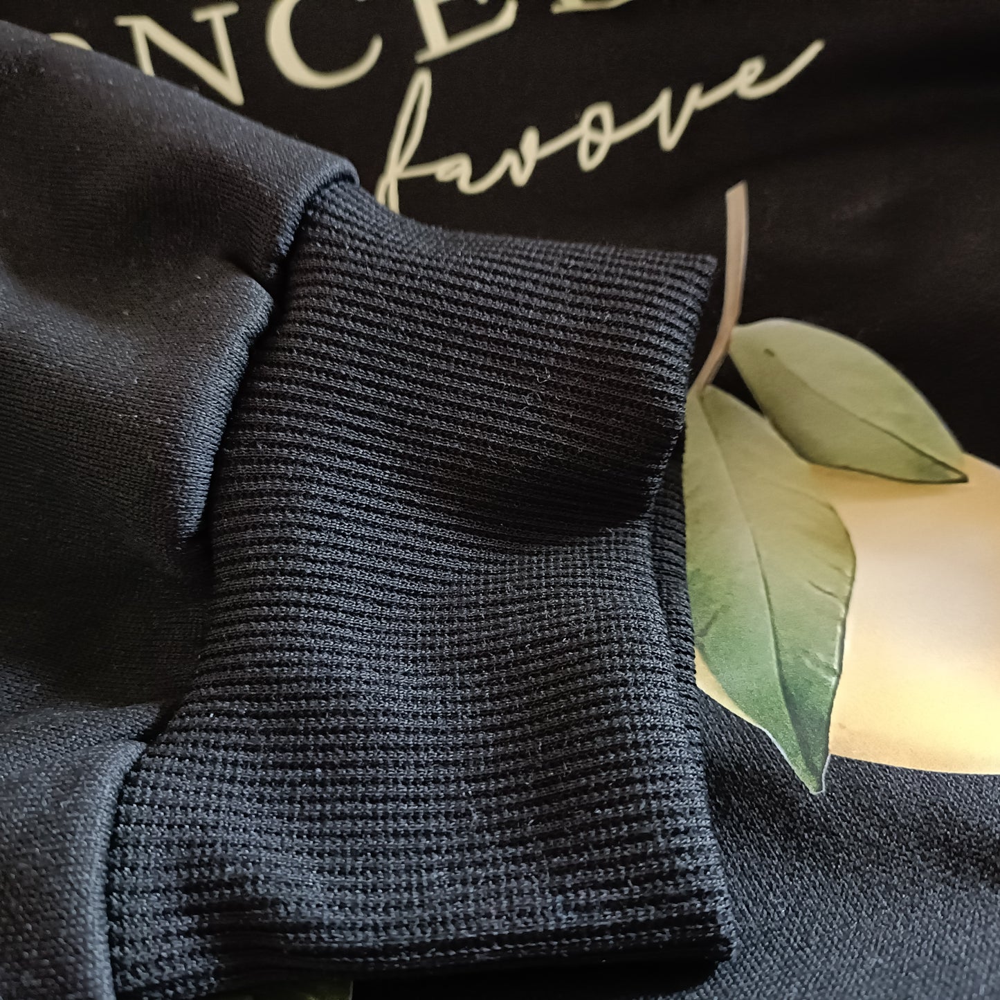 Black Sweatshirt with Limoncello Graphic