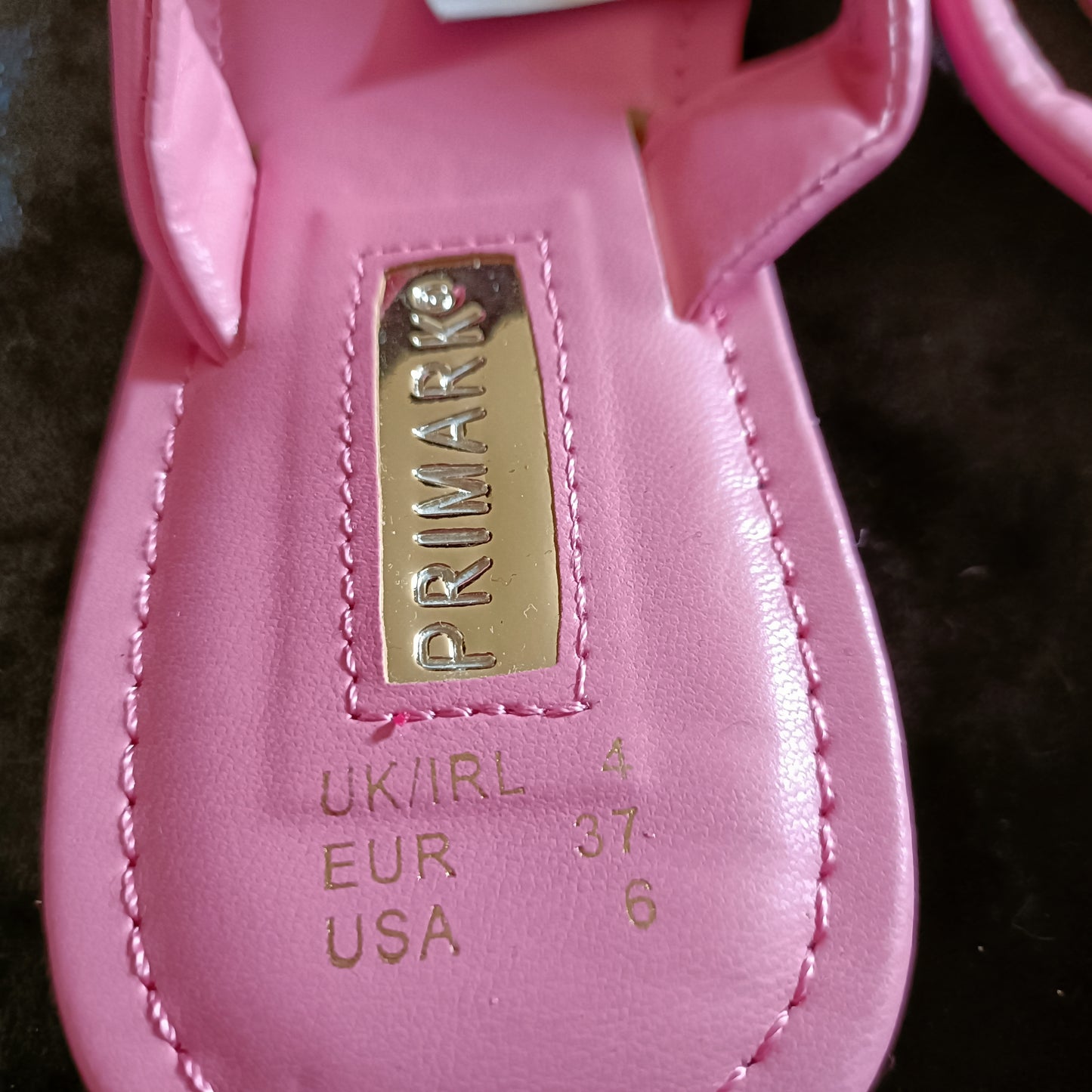 Pink Cushioned Strap Flip Flops with Square Front
