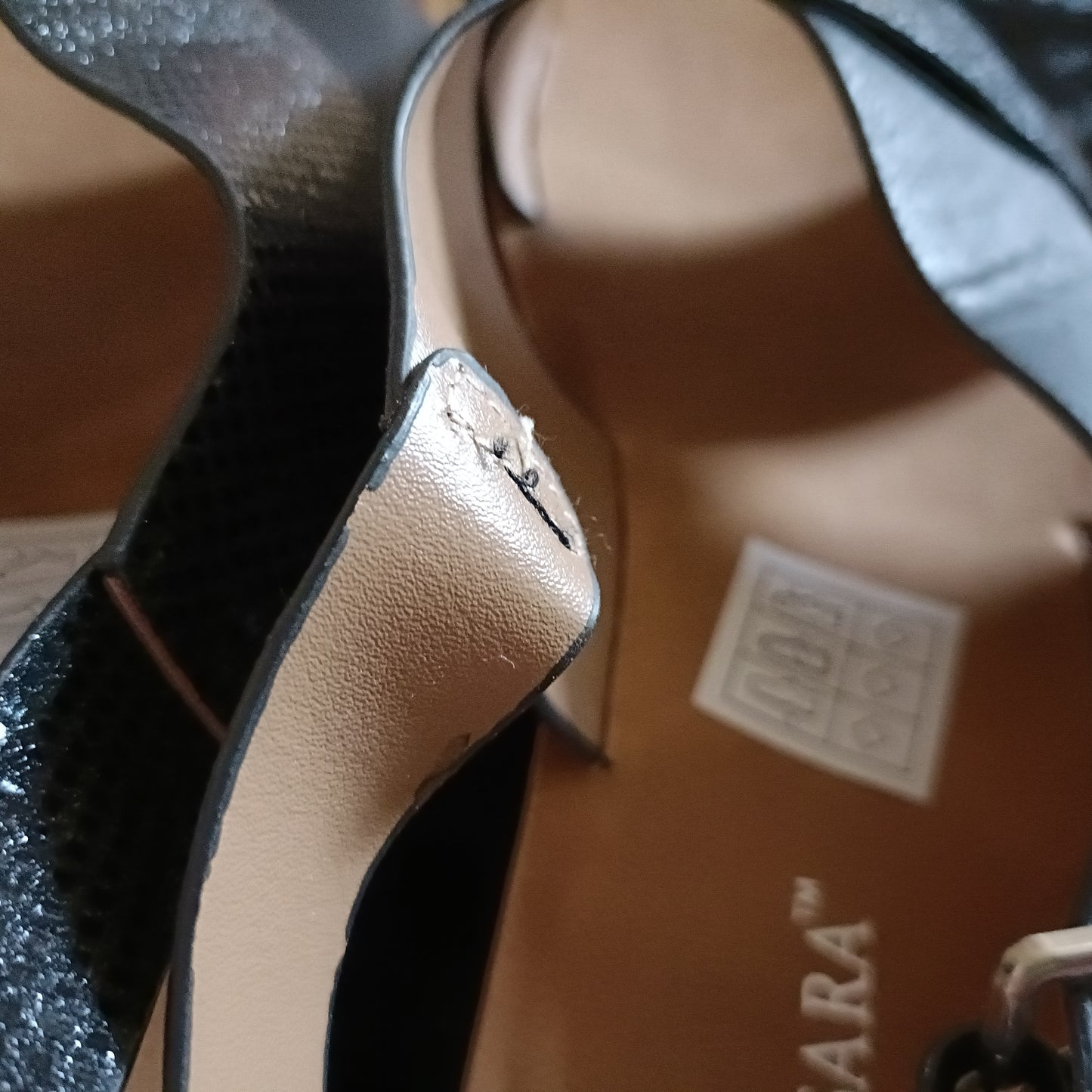 Black Criss Cross Slingback Sandals