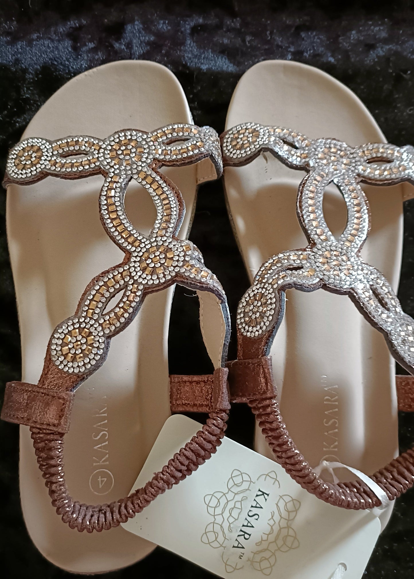 Bronze Bling Summer Sandals