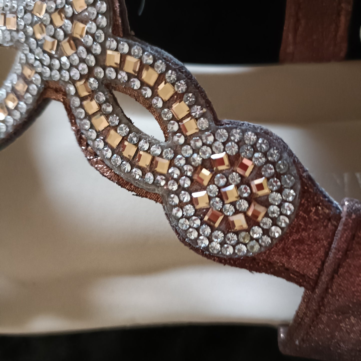Bronze Bling Summer Sandals