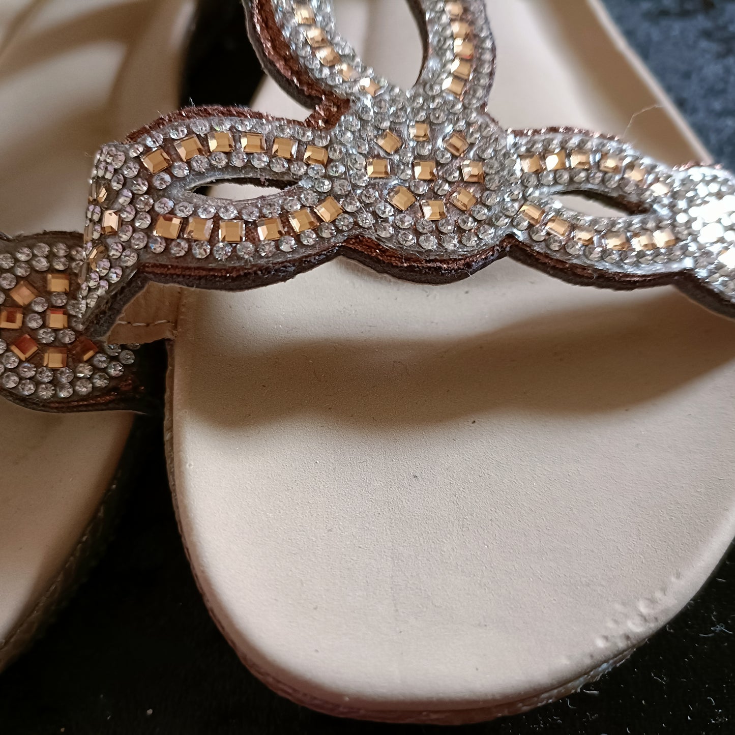 Bronze Bling Summer Sandals
