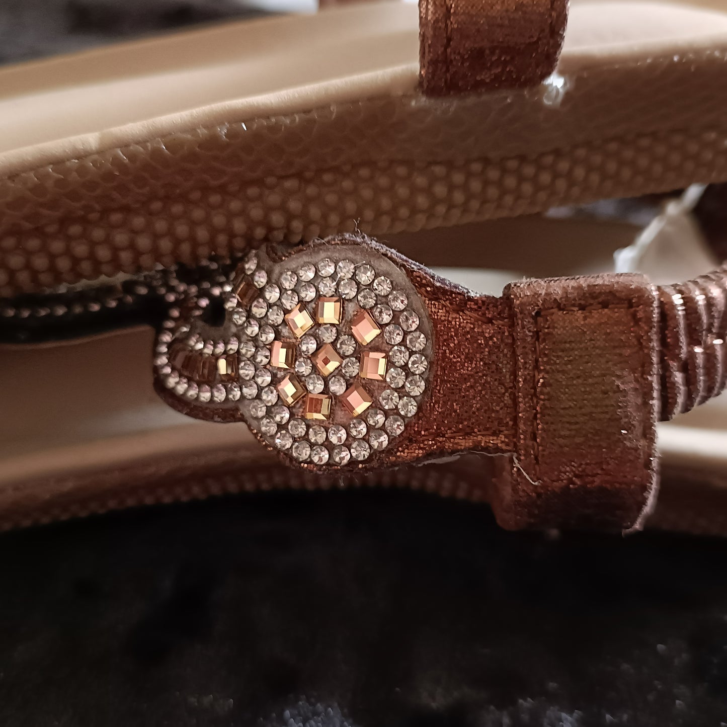 Bronze Bling Summer Sandals
