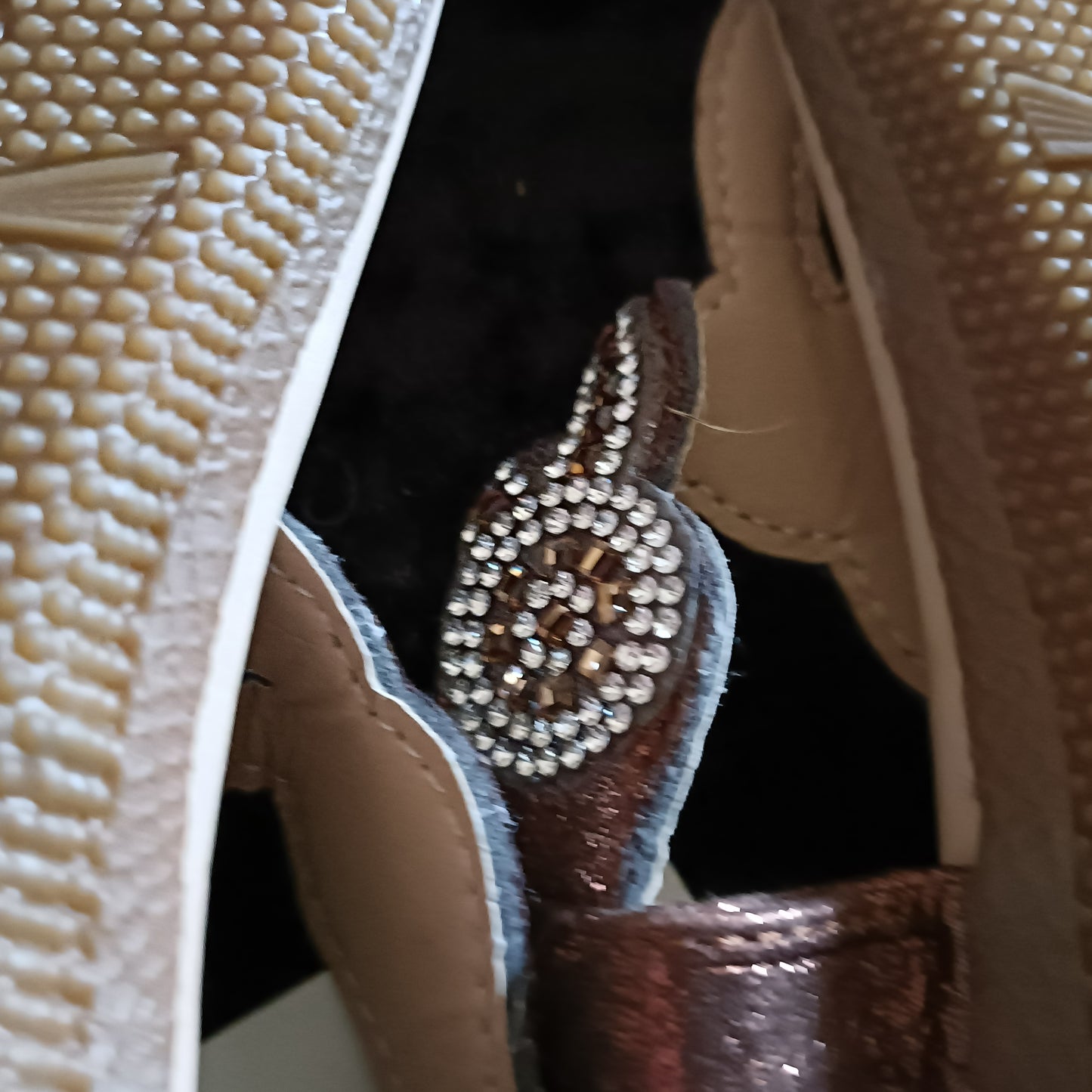 Bronze Bling Summer Sandals