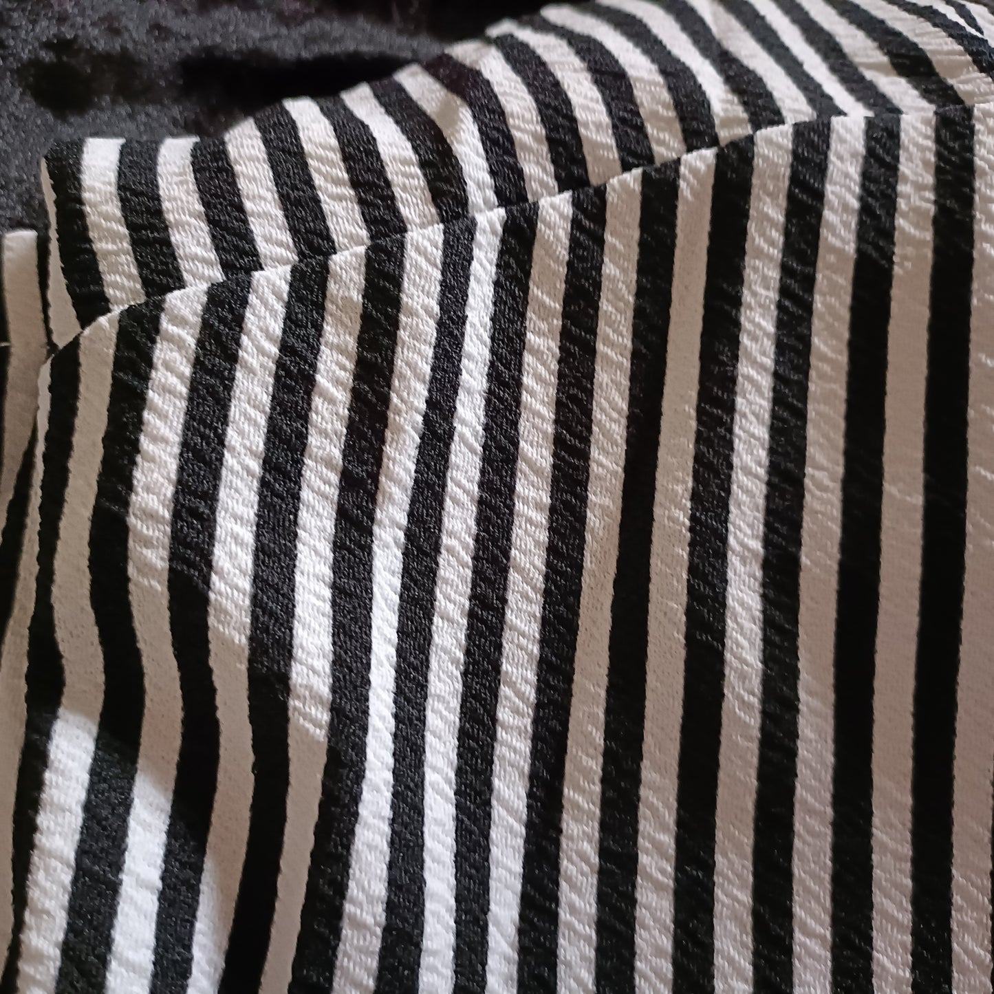 Black and White Striped Jacket