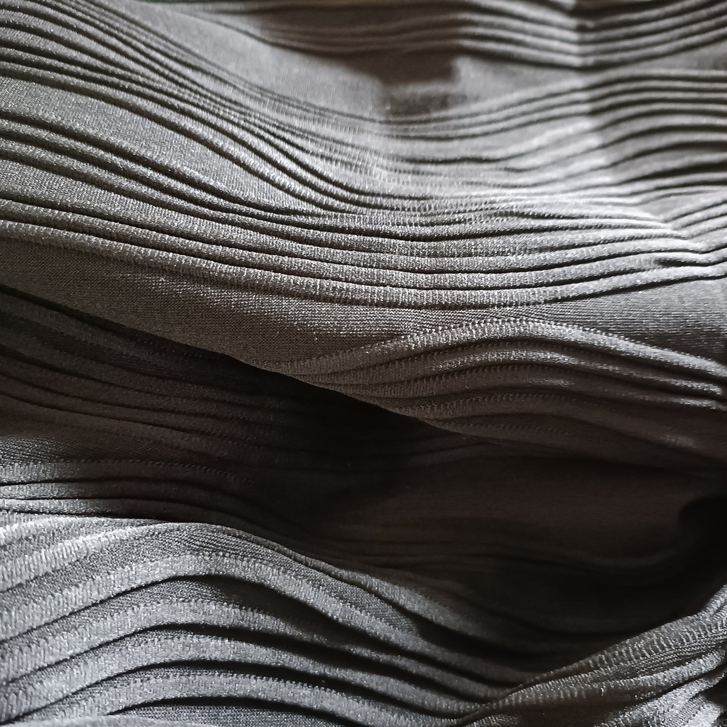 Black Skirt with Wave Texture/Design