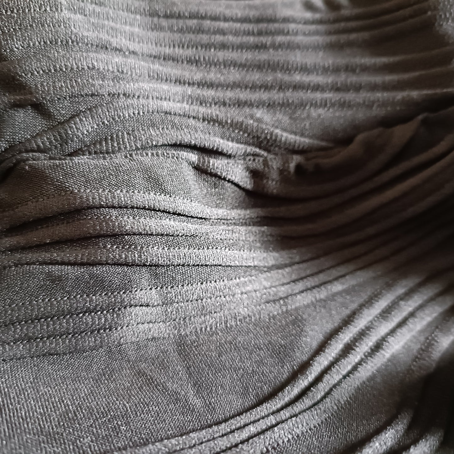 Black Skirt with Wave Texture/Design